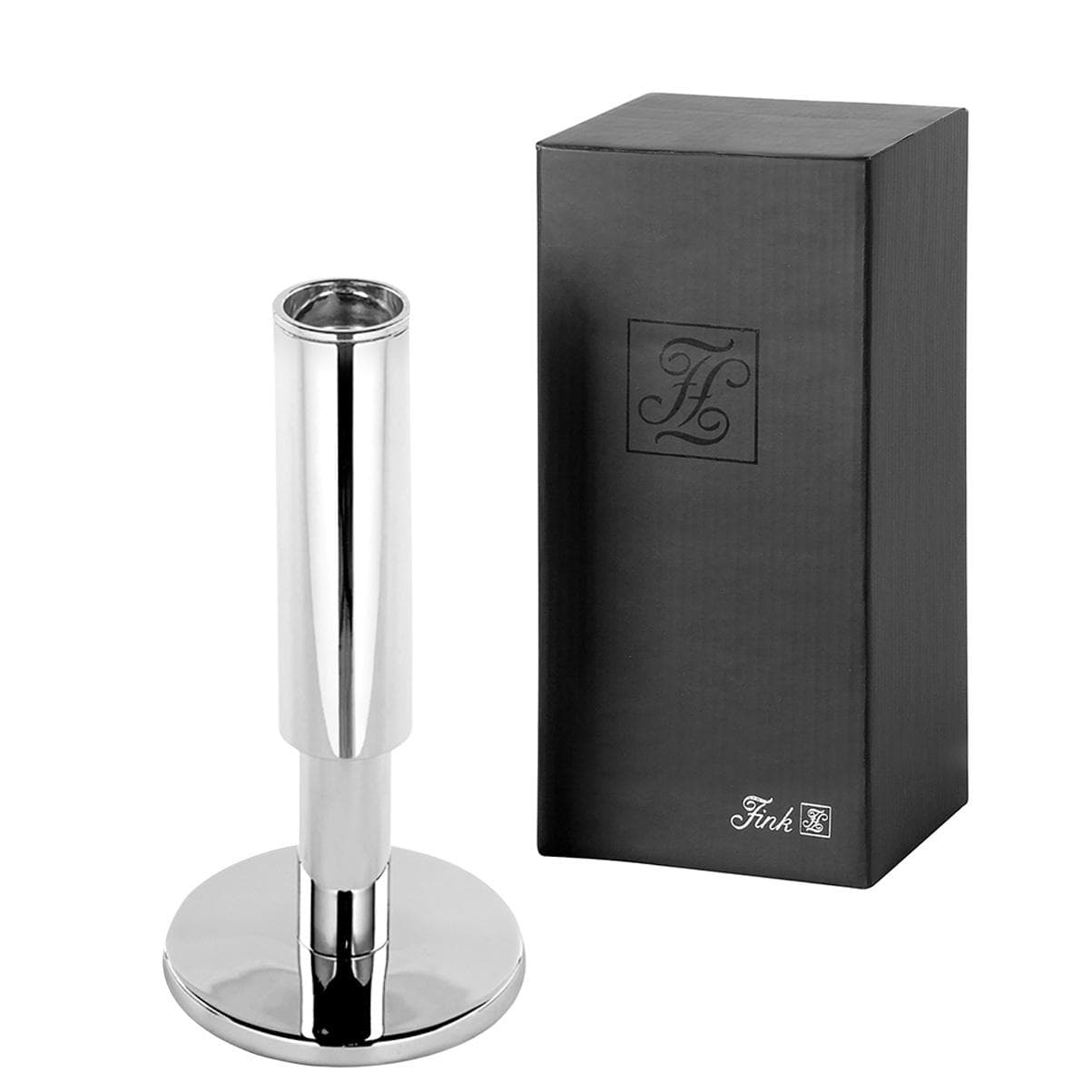 Fink RITMO Kerzenleuchter Silber - Vernickelter Stahl Kandelaber