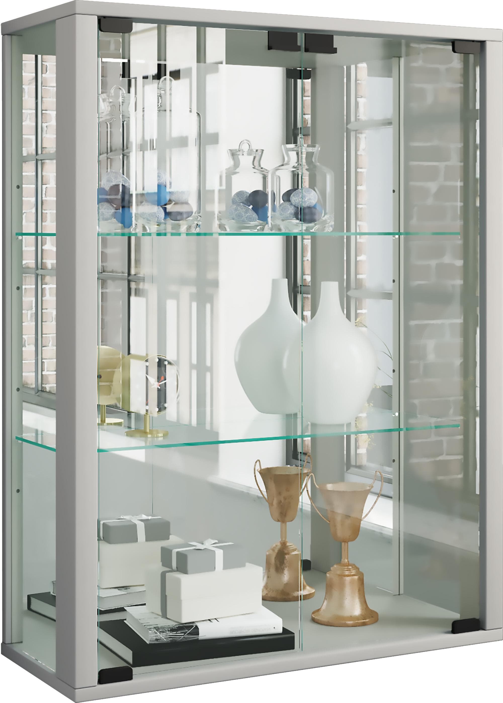 Vitrine UDINA von VCM mit LED-Beleuchtung
