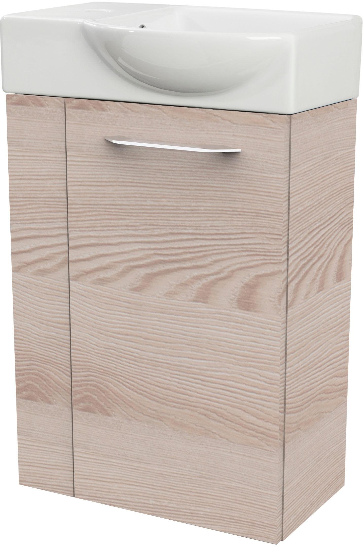 FACKELMANN Waschtisch SBC Braun Keramik Holzwerkstoff