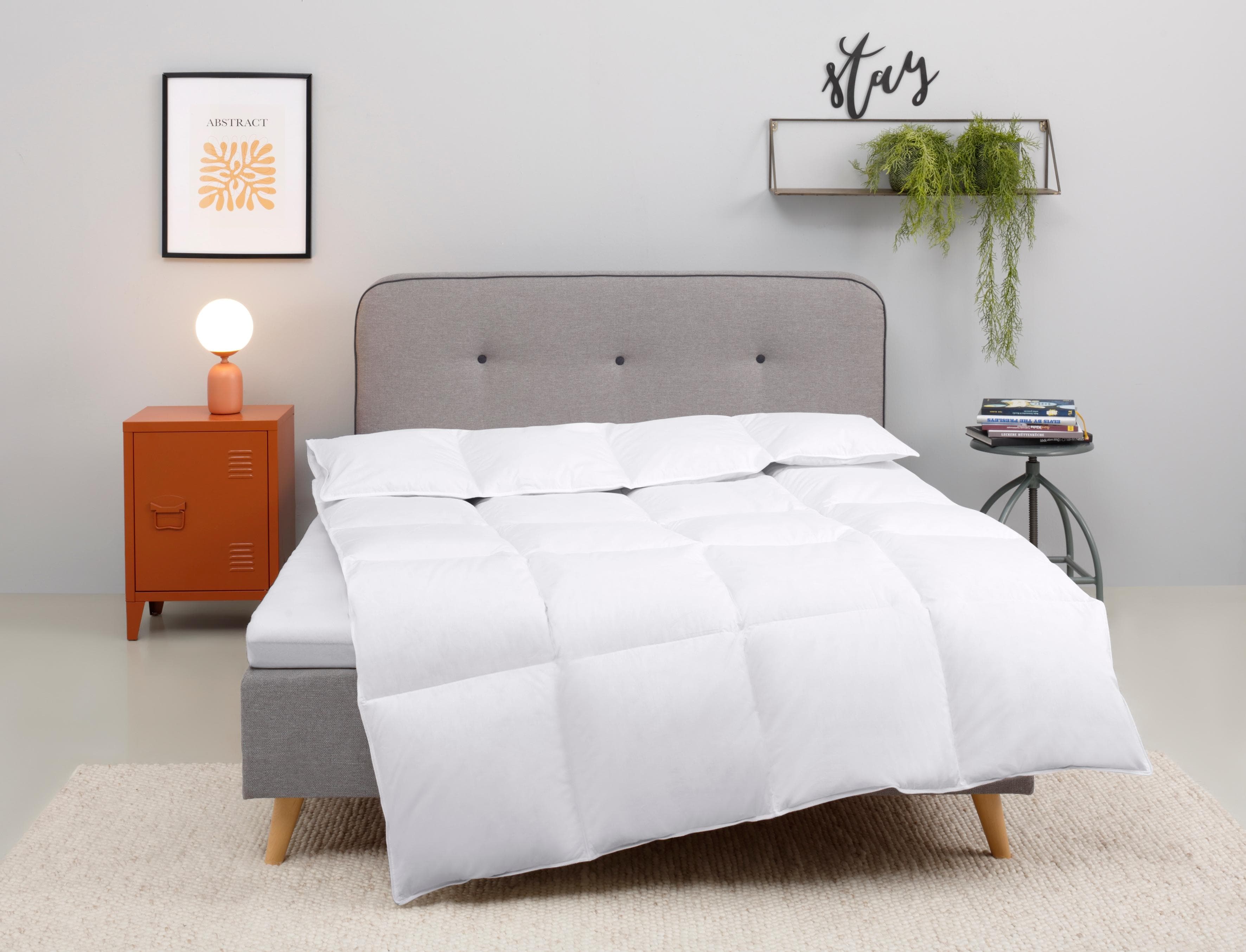 OTTO HOME Daunenbettdecke Covino Weiß 100% Baumwolle