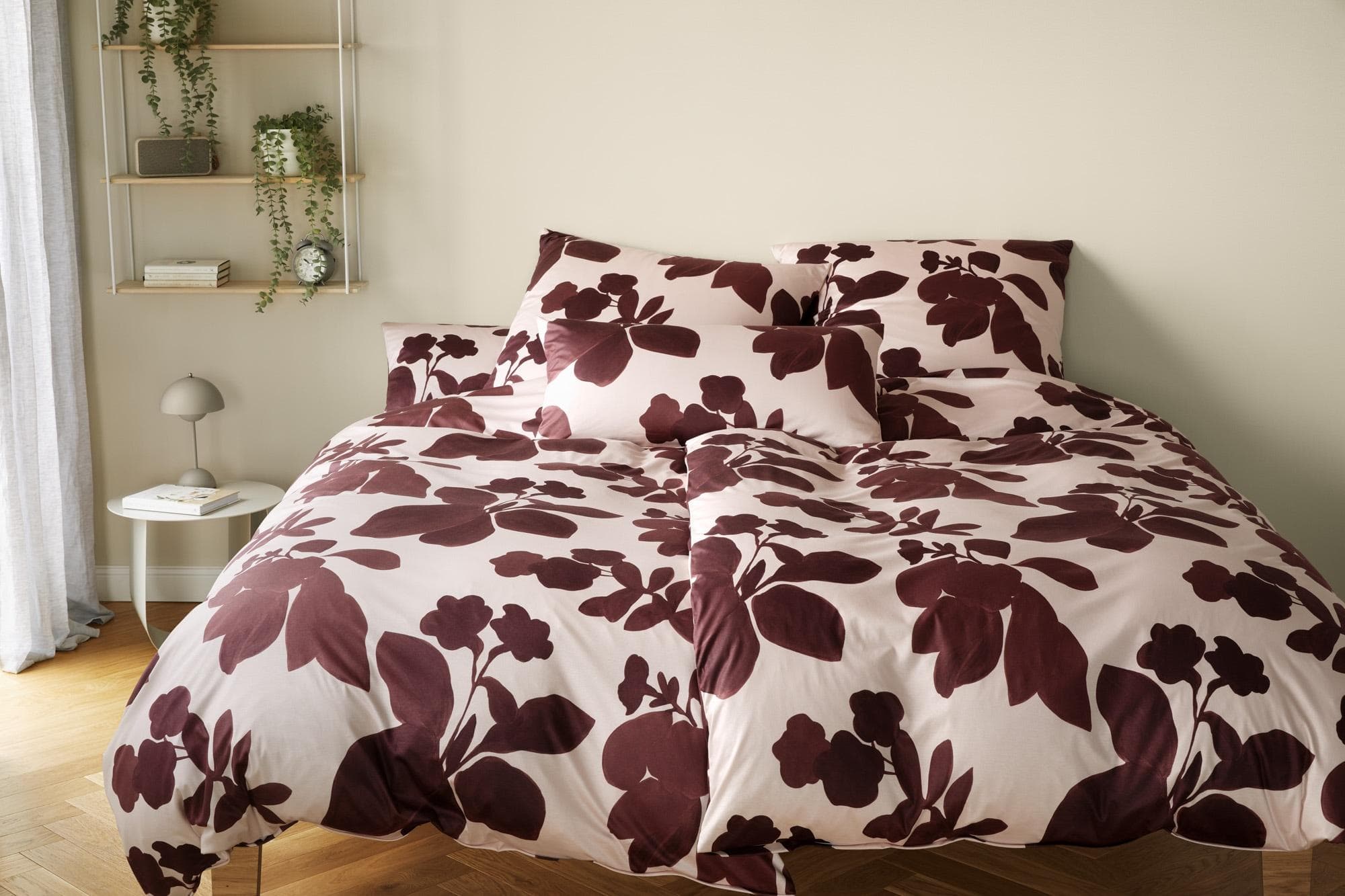 Bettwäsche ELEGANTE Shadows Rose-Wine Japan-Stil