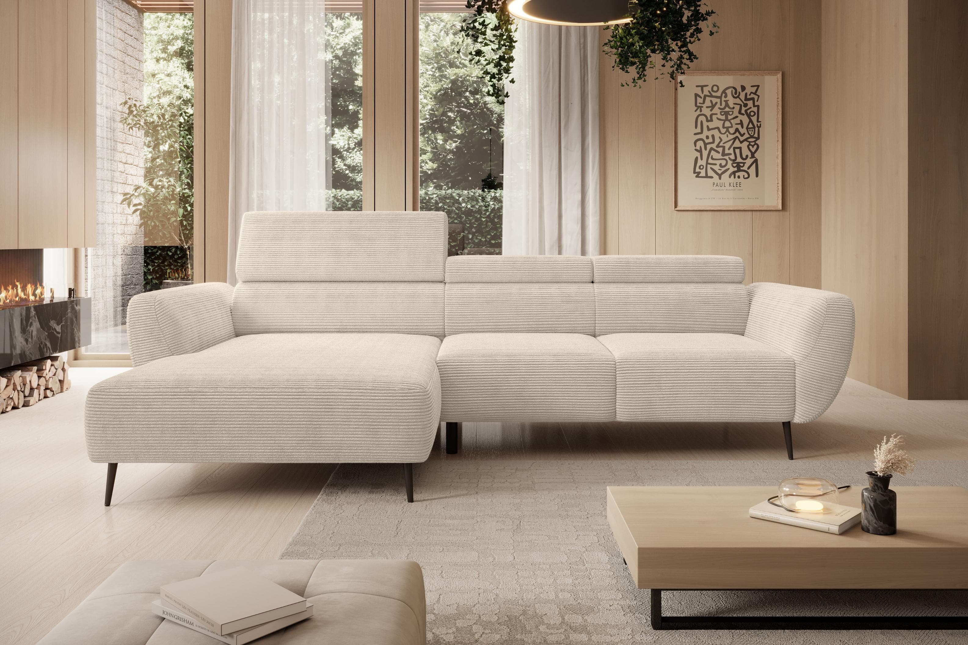 Ecksofa WERK2 "Alisson" mit elektrischer Sitztiefenverstellung, L-Form, 277 cm, Baur Versand