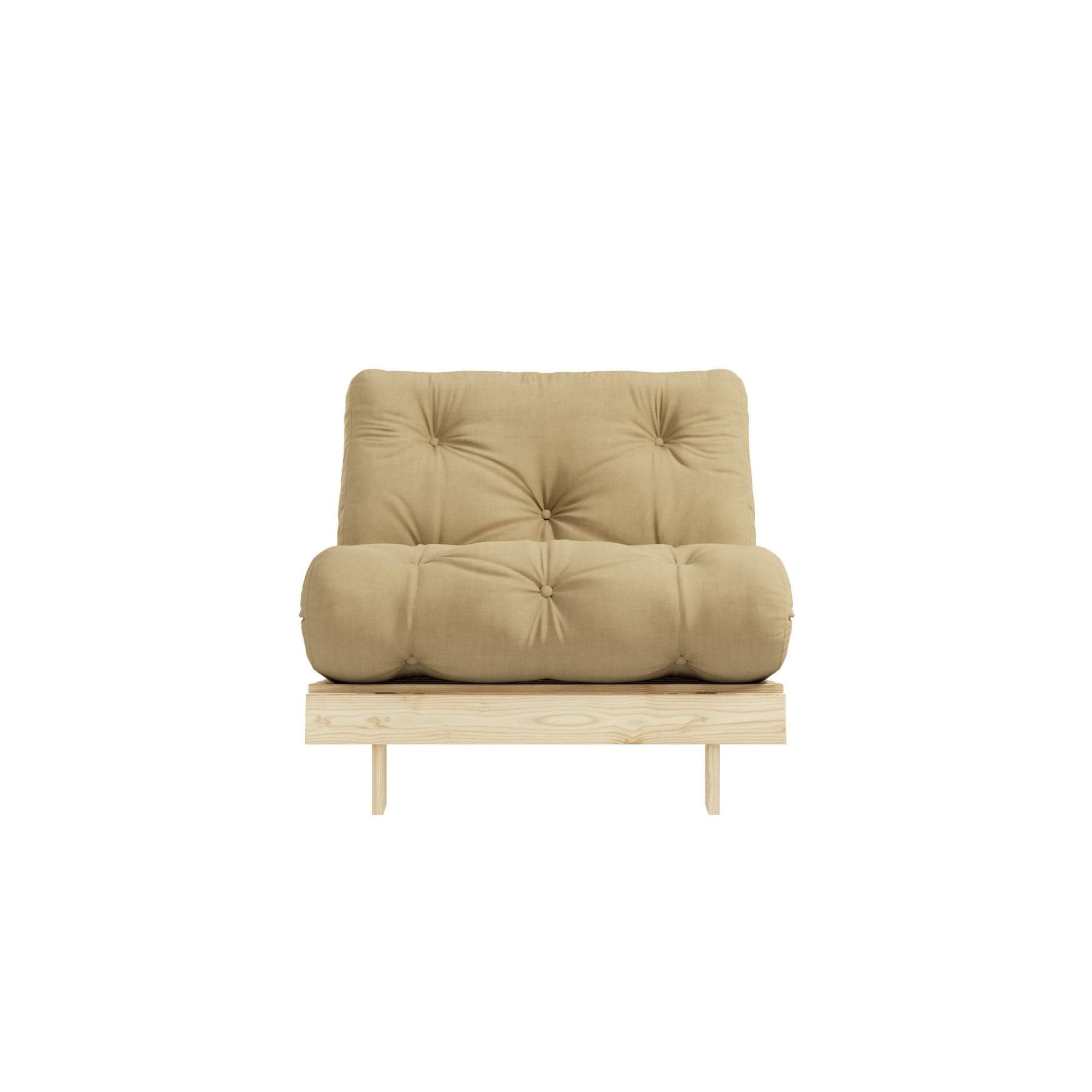 KARUP DESIGN Roots Daybett Beige Multifunktional mit Futonmatratze
