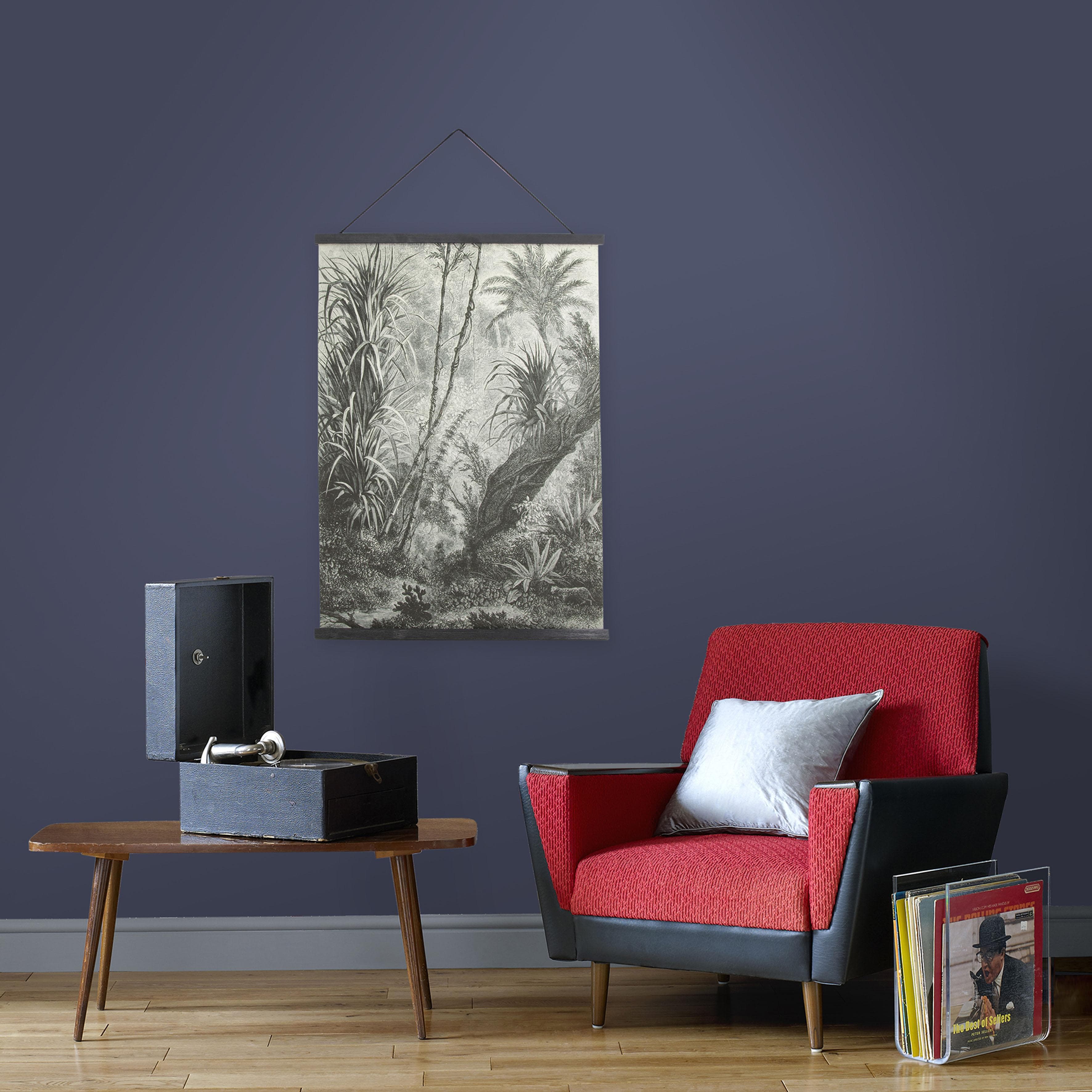 Art for the Home Dschungel Poster Mehrfarbig Textilposter 80x60cm