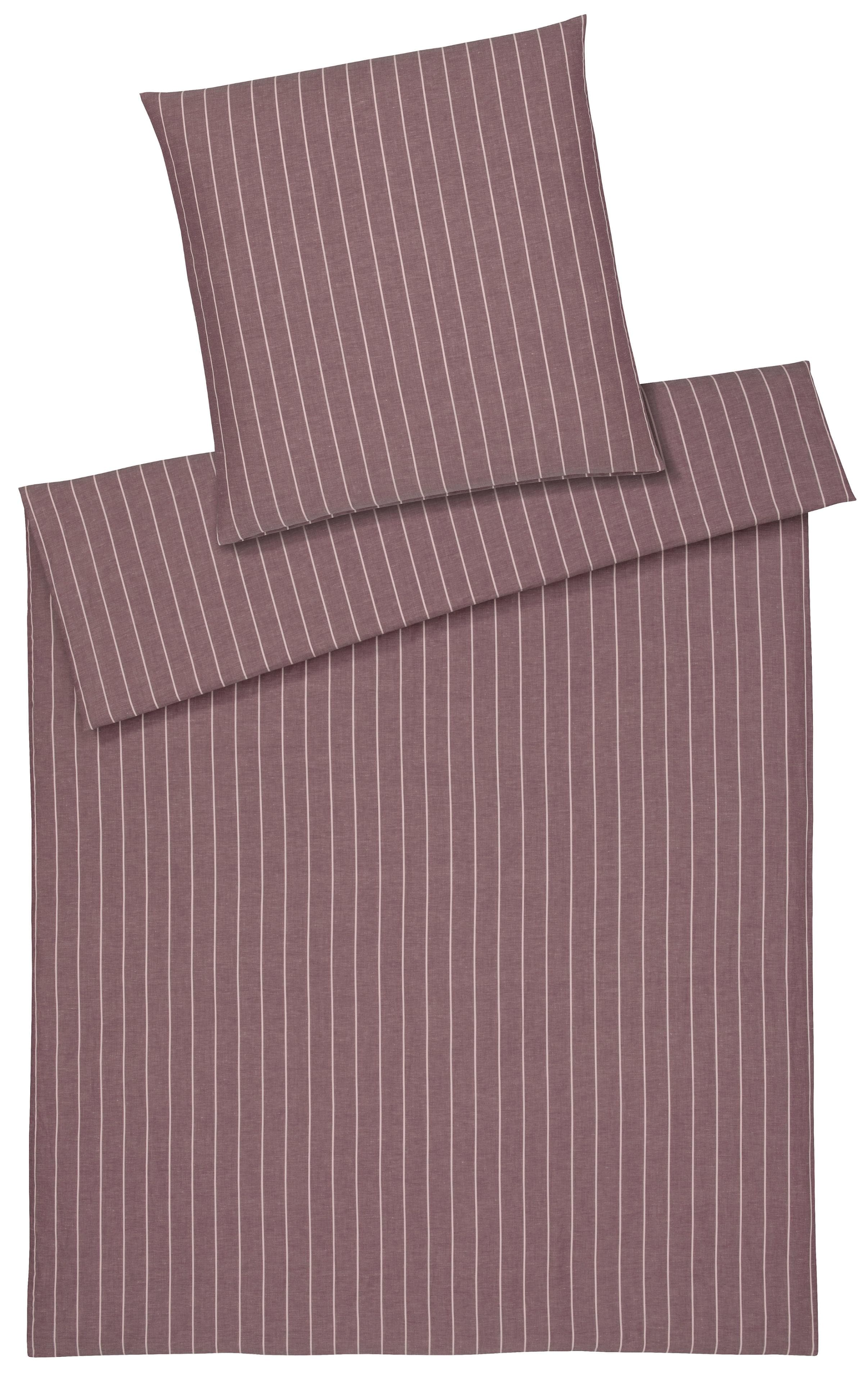 Bettwäsche ELEGANTE "Humble" Brick Halbleinen