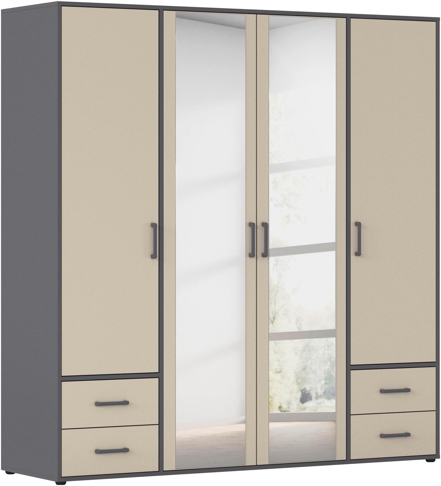 Rauch Drehtürenschrank Voyager Beige/Grau