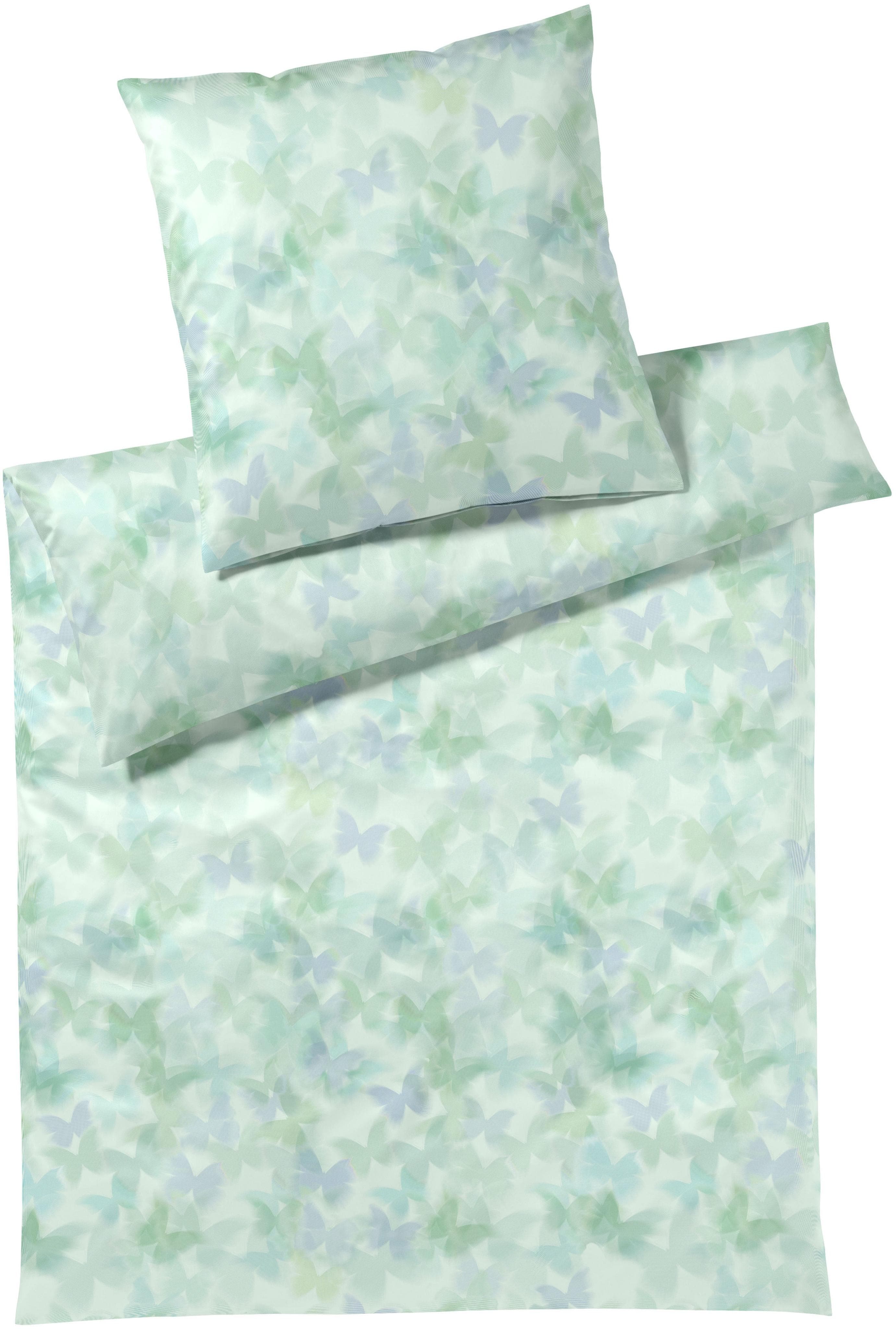 Bettwäsche Elegante Lucid Türkis Grün Schmetterlinge