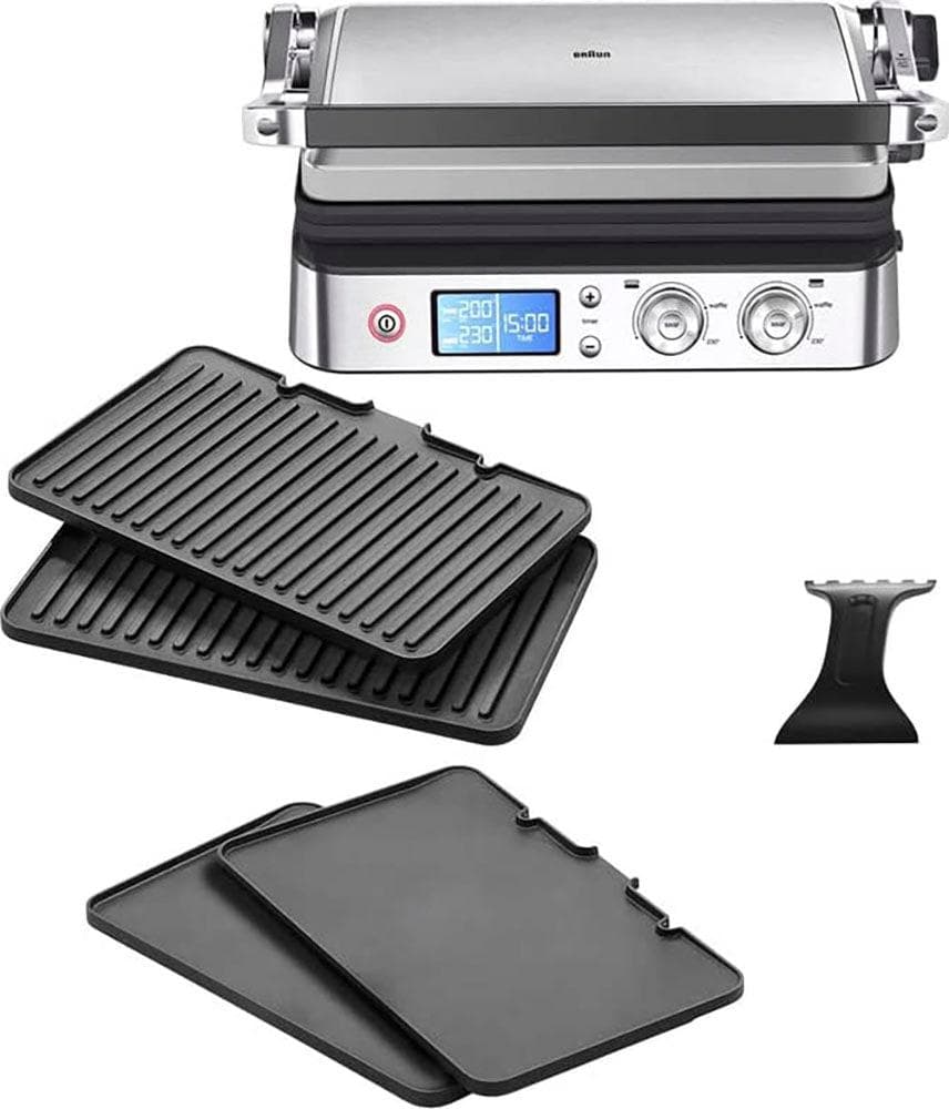 Braun MultiGrill 9 CG 9043 Kontaktgrill 3 Kochpositionen 250°C 16 Burger Patties Schwarz