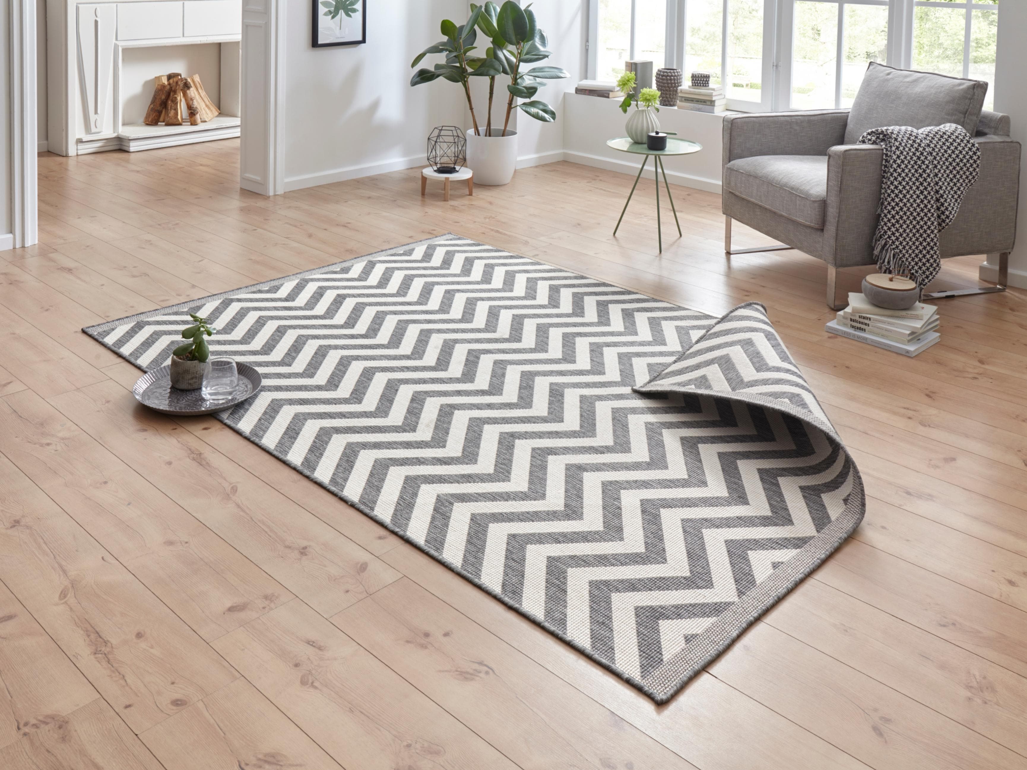 NORTHRUGS Palma Wendeteppich Grau