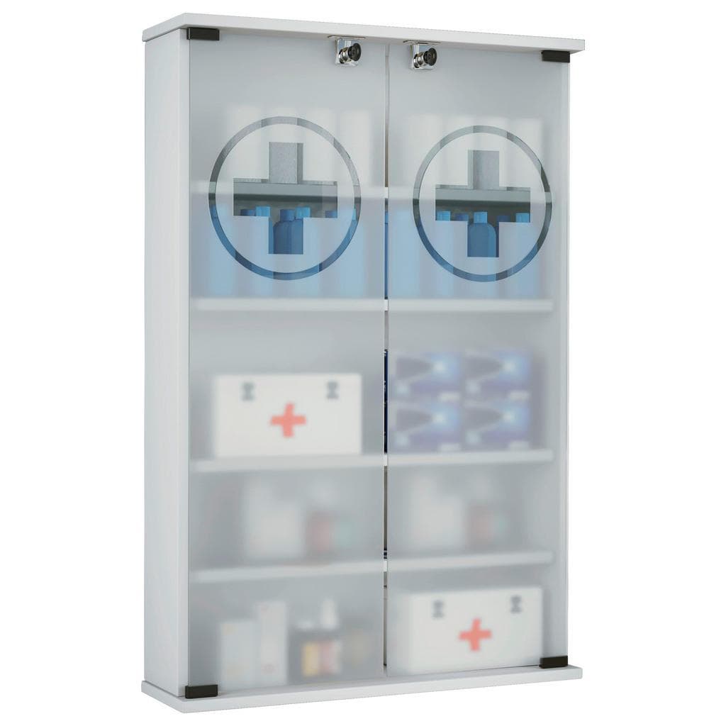 Wandmontierter Medizinschrank - Platzsparende Aufbewahrung für Medikamente