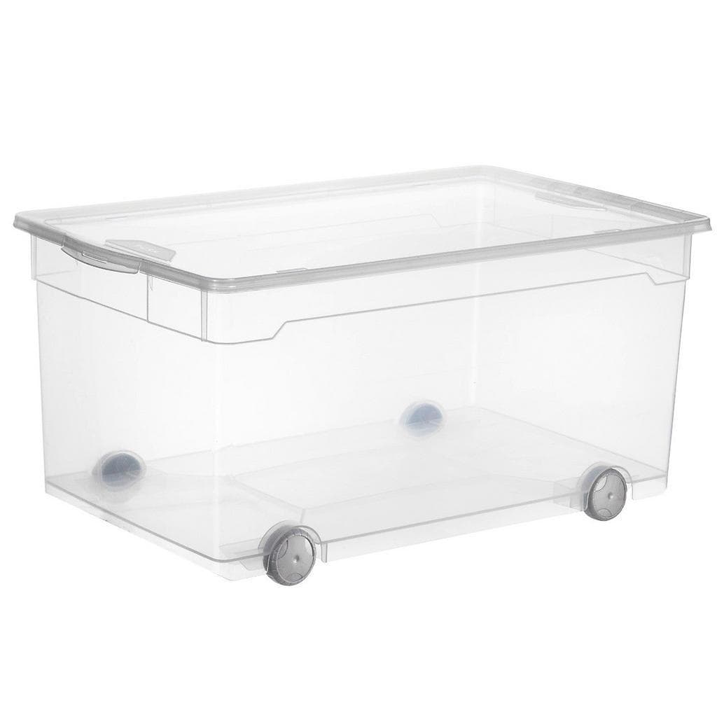 Rotho BOX Transparent Kunststoff Aufbewahrungsbox