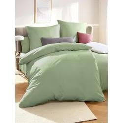 Bettwäsche-Garnitur Peter Hahn Grün Baumwoll-Satin