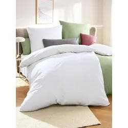 Bettwäsche-Garnitur Peter Hahn Weiß Baumwoll-Satin