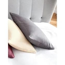 Bettwäsche-Garnitur Peter Hahn grau Baumwoll-Satin