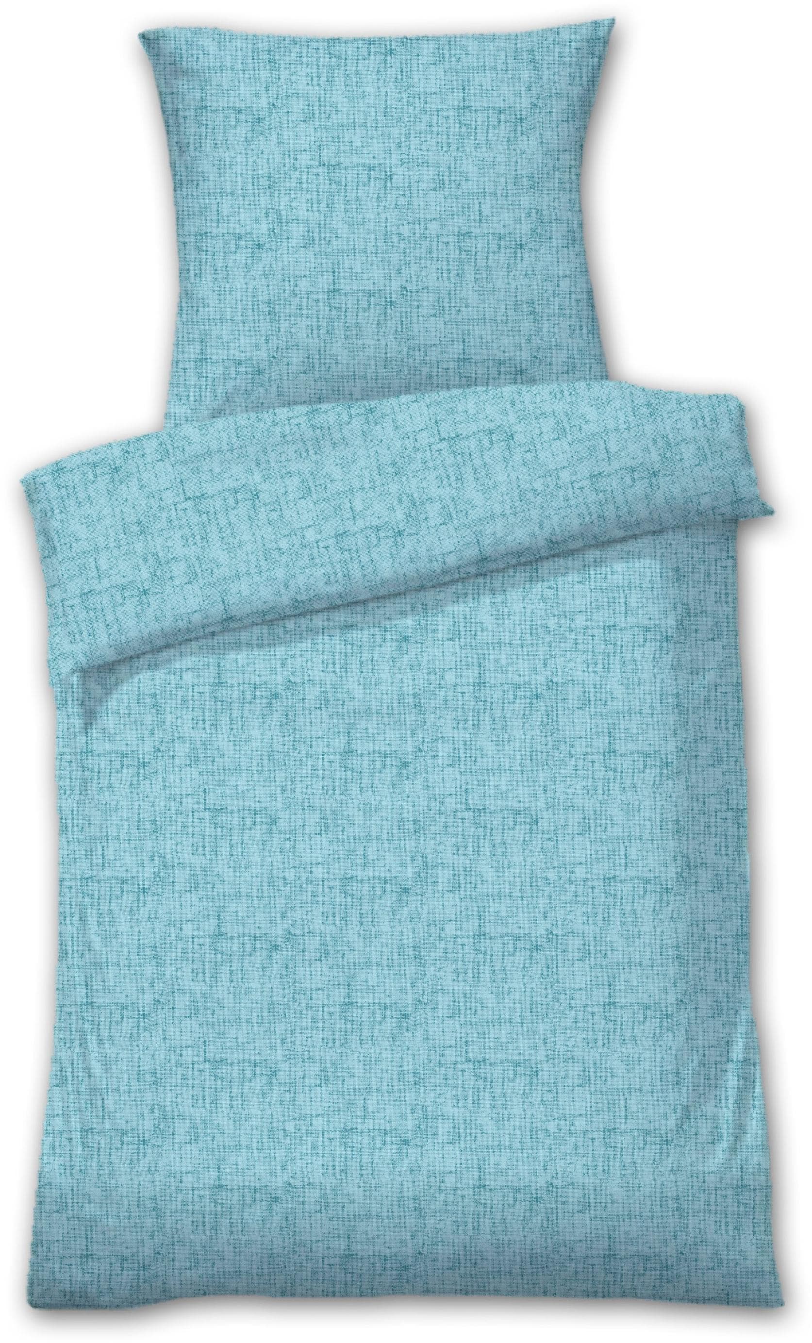 Kuschelige Bettwäsche in mintgrün