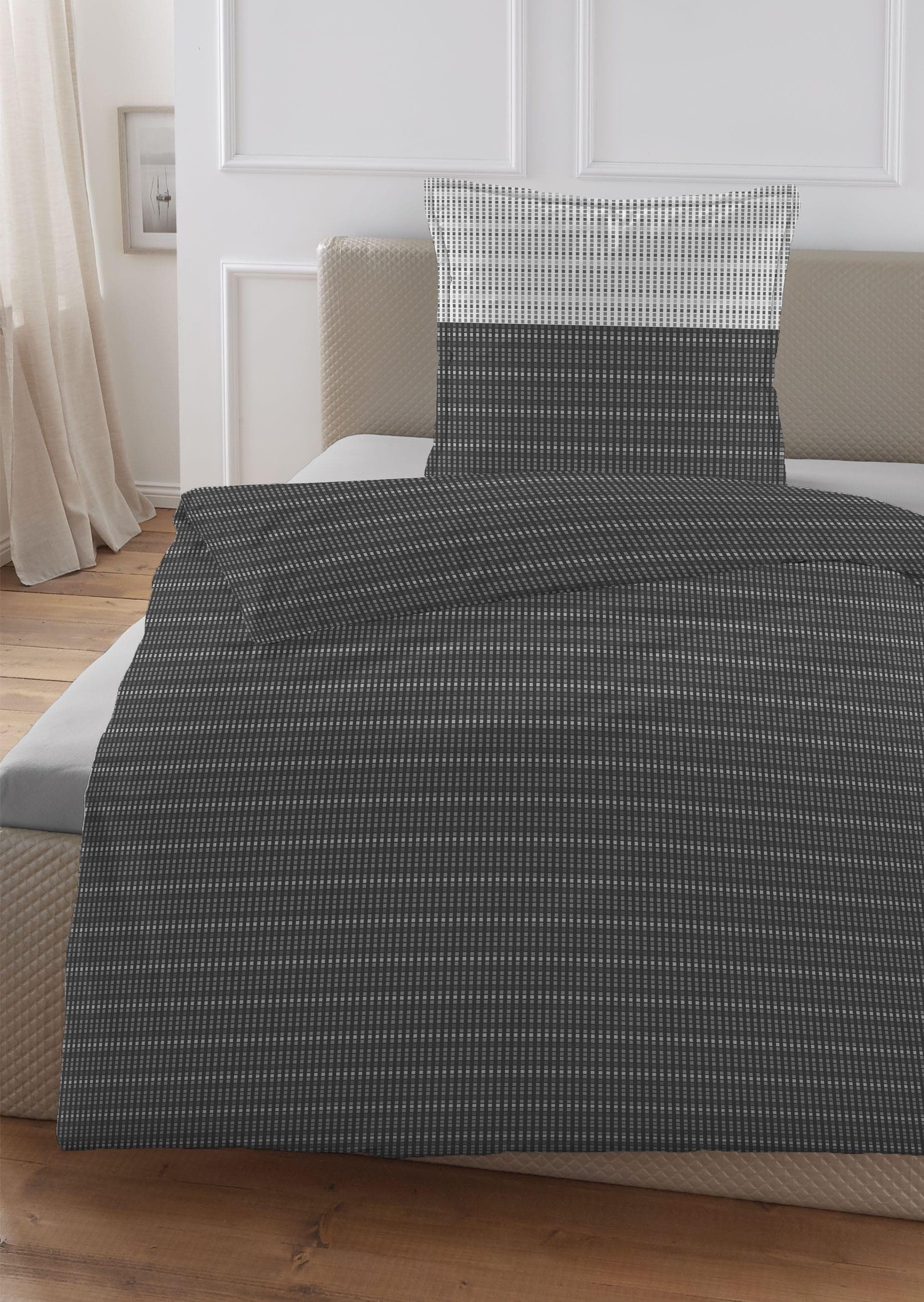 Wendebettwäsche HECHTER PARIS 0061310 Satin silbergrau