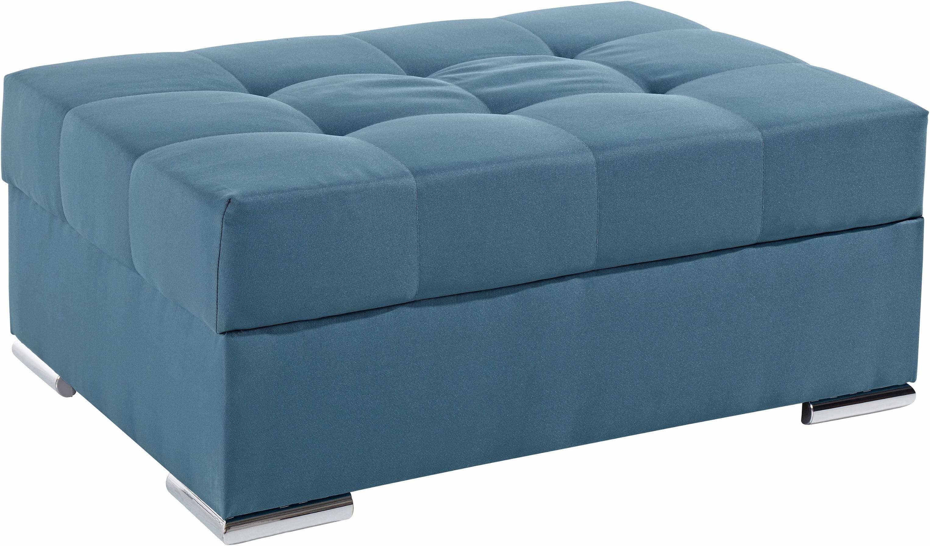 Komfortabler Polsterhocker mit Federkern - Individuell Kombinierbar