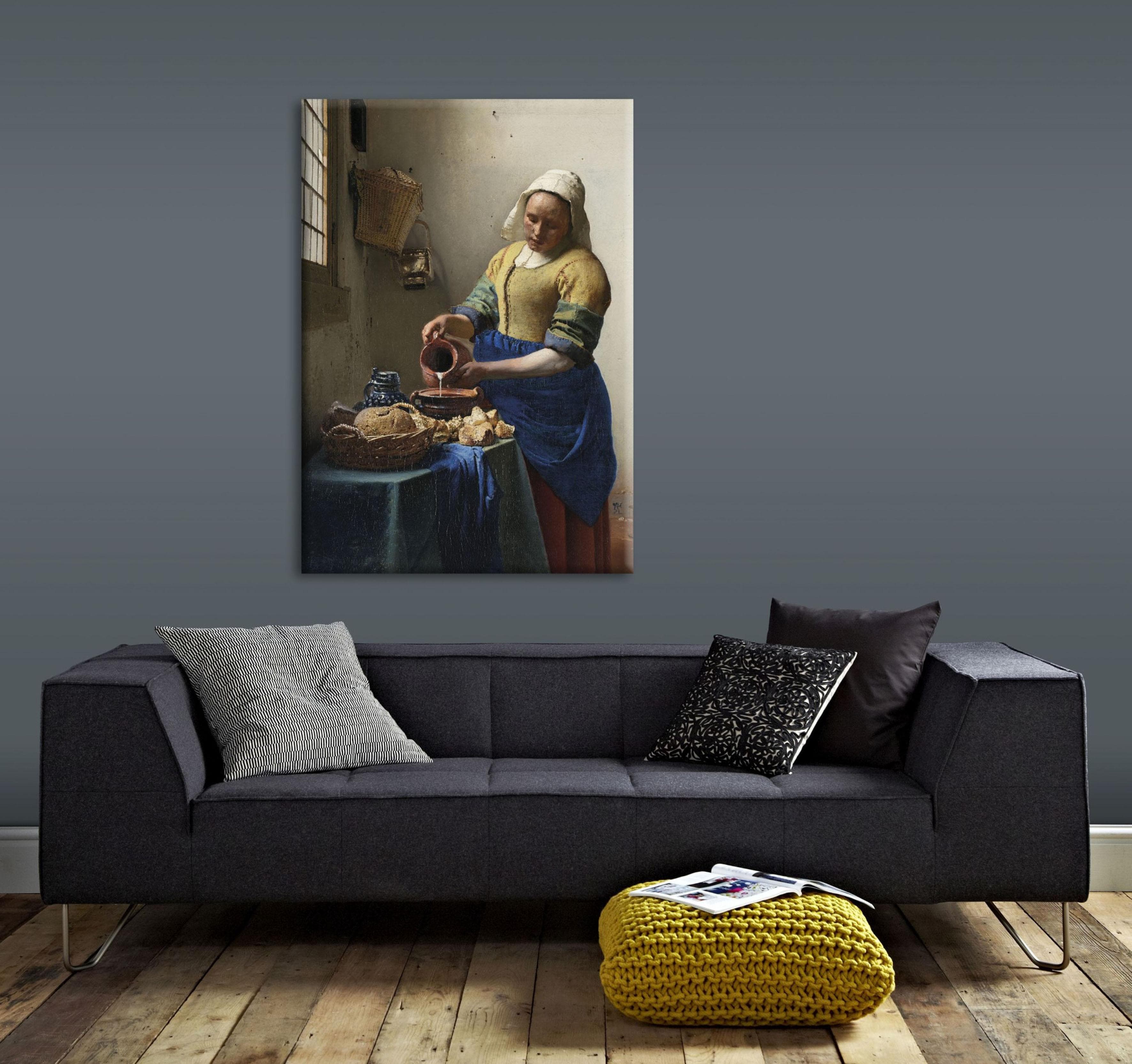 Art for the Home Leinwandbild Het melkmeisje Jan Vermeer