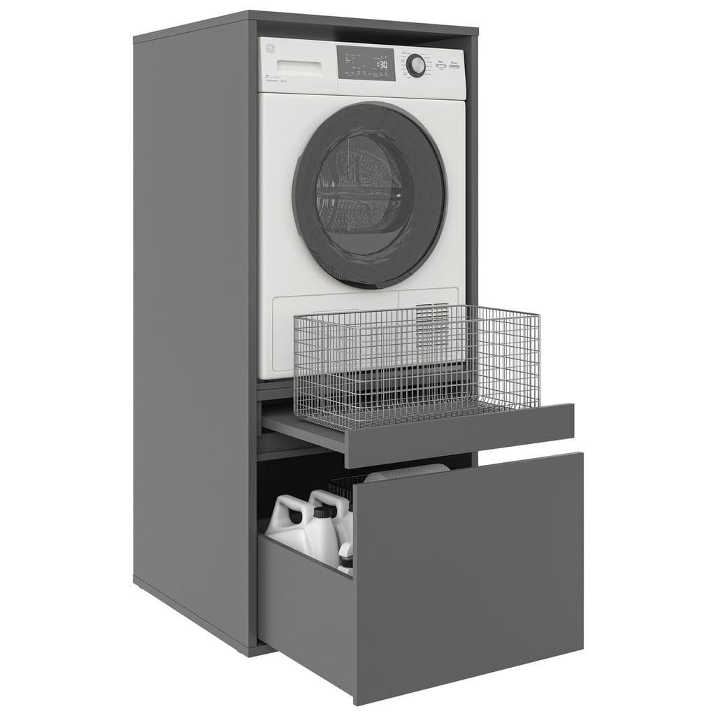 Xora Waschmaschinenschrank Anthrazit Holzwerkstoff