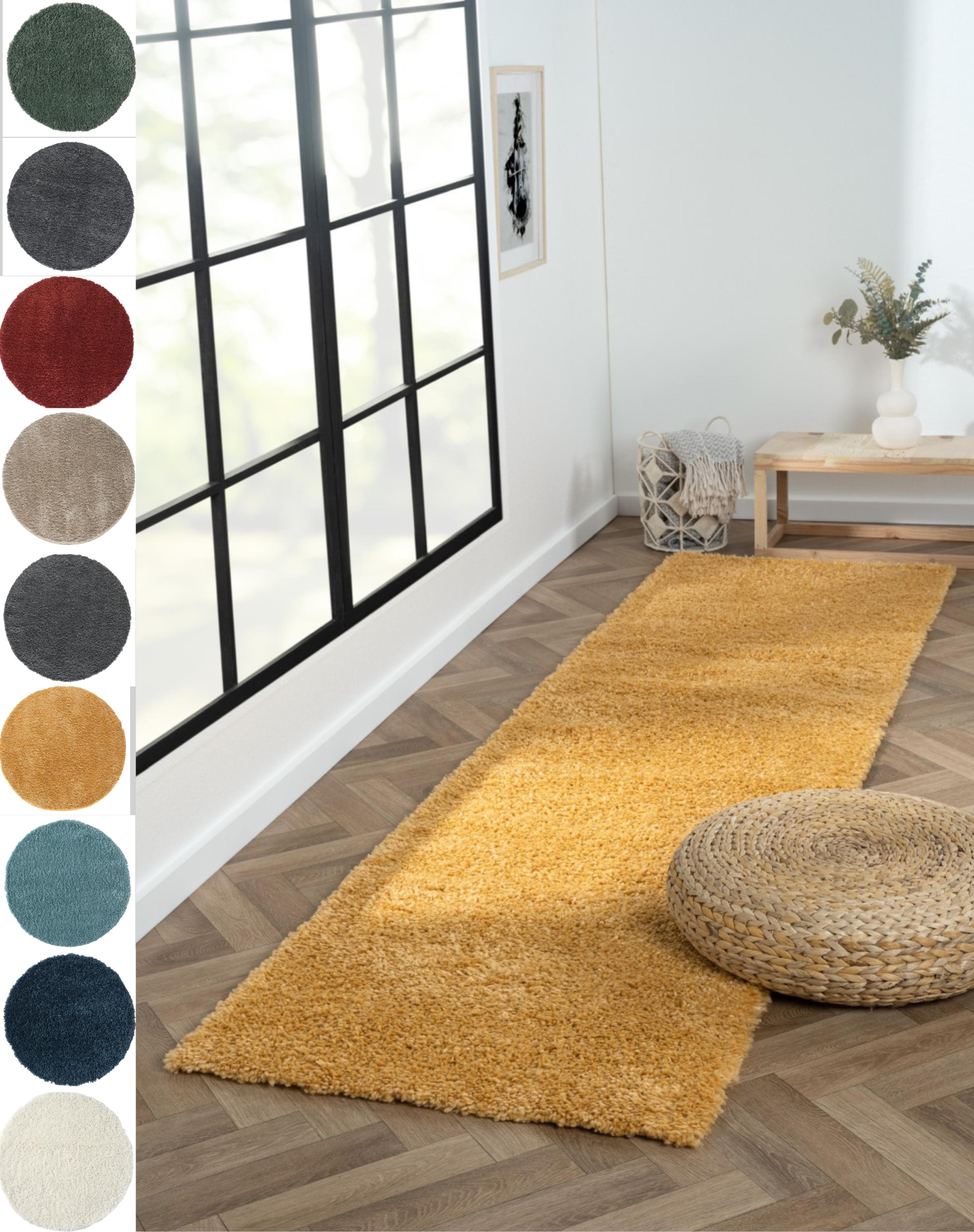 My Flair Hochflor-Läufer My Shaggy Goldgelb Shaggy