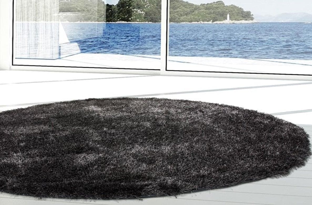 Shaggy-Teppich in grau und anthrazit, 120x45 cm