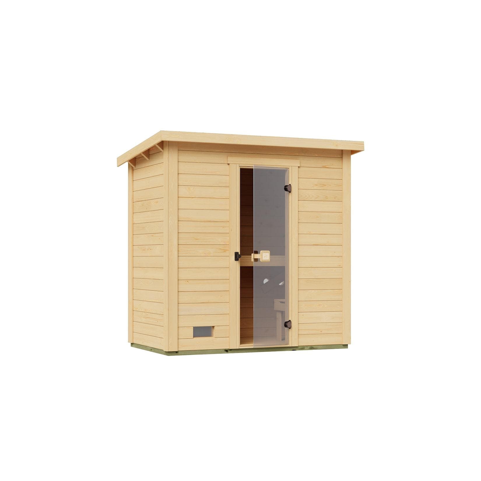 Saunahaus WEKA "Kaapi 1" 9 kW Bio-Kombiofen Ganzglastür