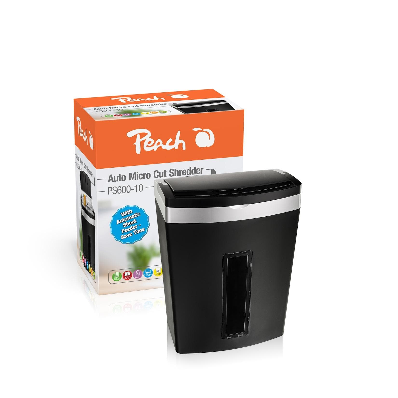 Peach P-5 Aktenvernister PS600-10 mit 80 Blatt Kapazität