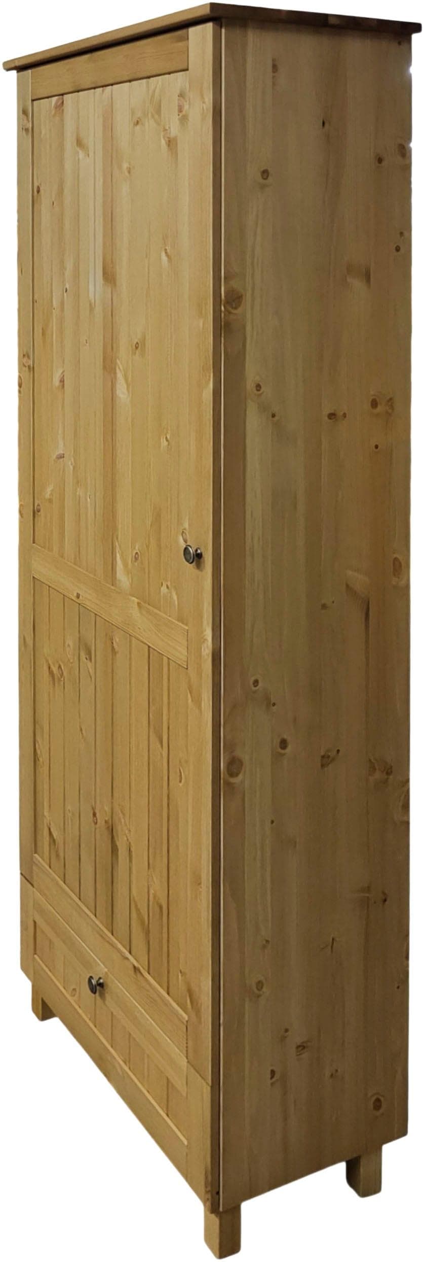 Garderobenschrank HOME AFFAIRE "Juventus" Massivholz Kiefer