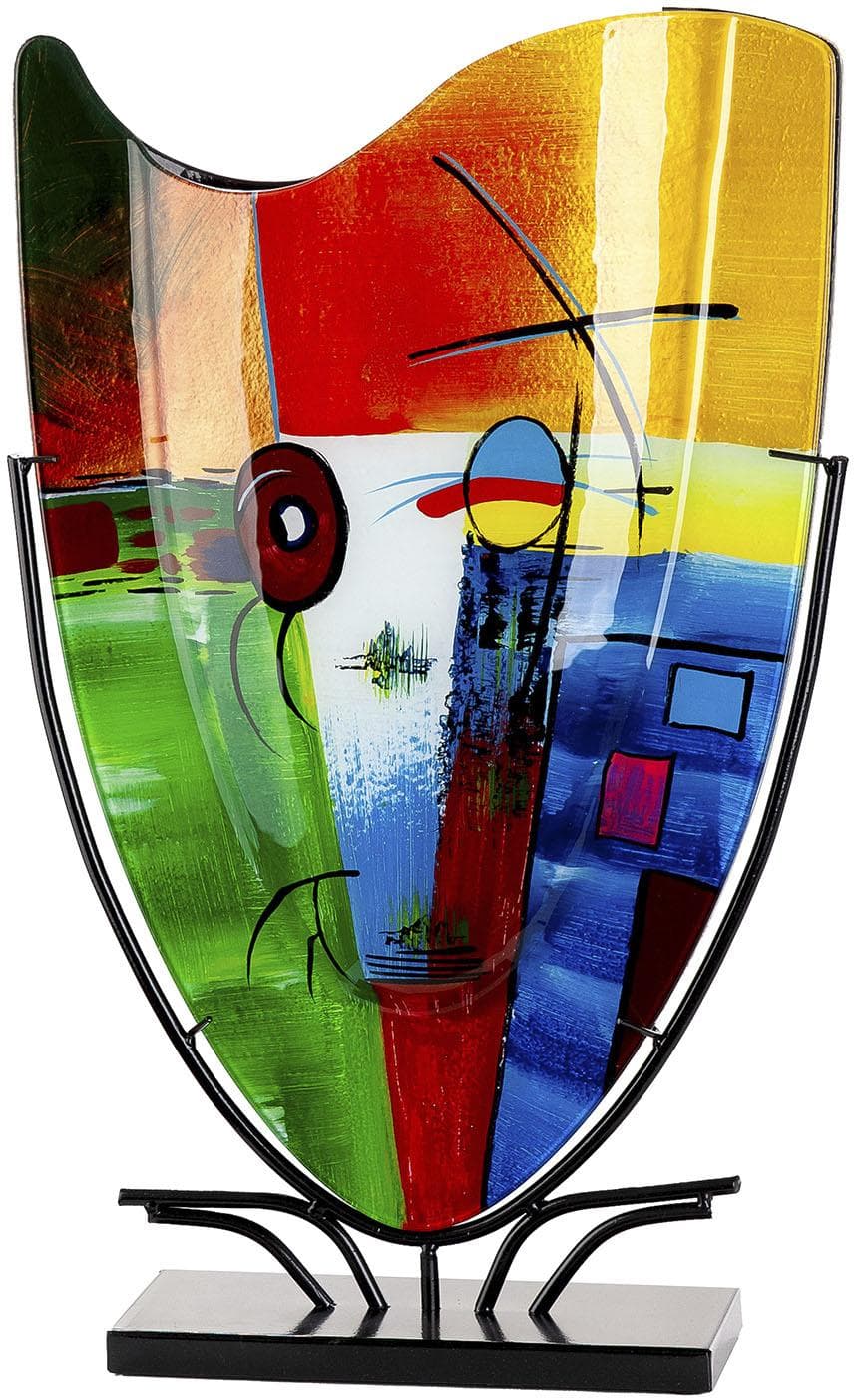 GILDE Bodenvase Milano Mehrfarbig Rechteckig 57 cm