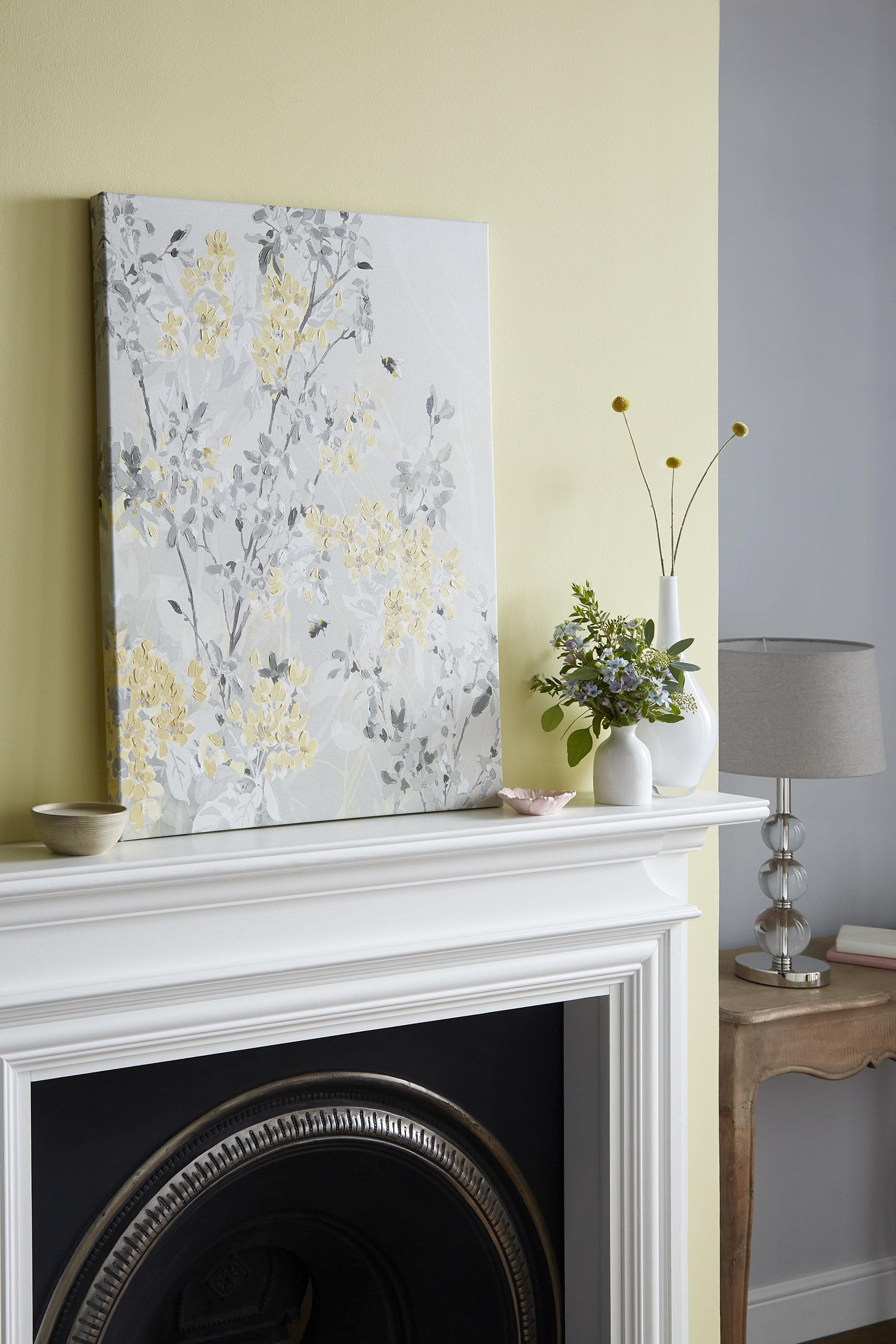 Laura Ashley Leinwandbild Spring Blossom Grau 80x60cm