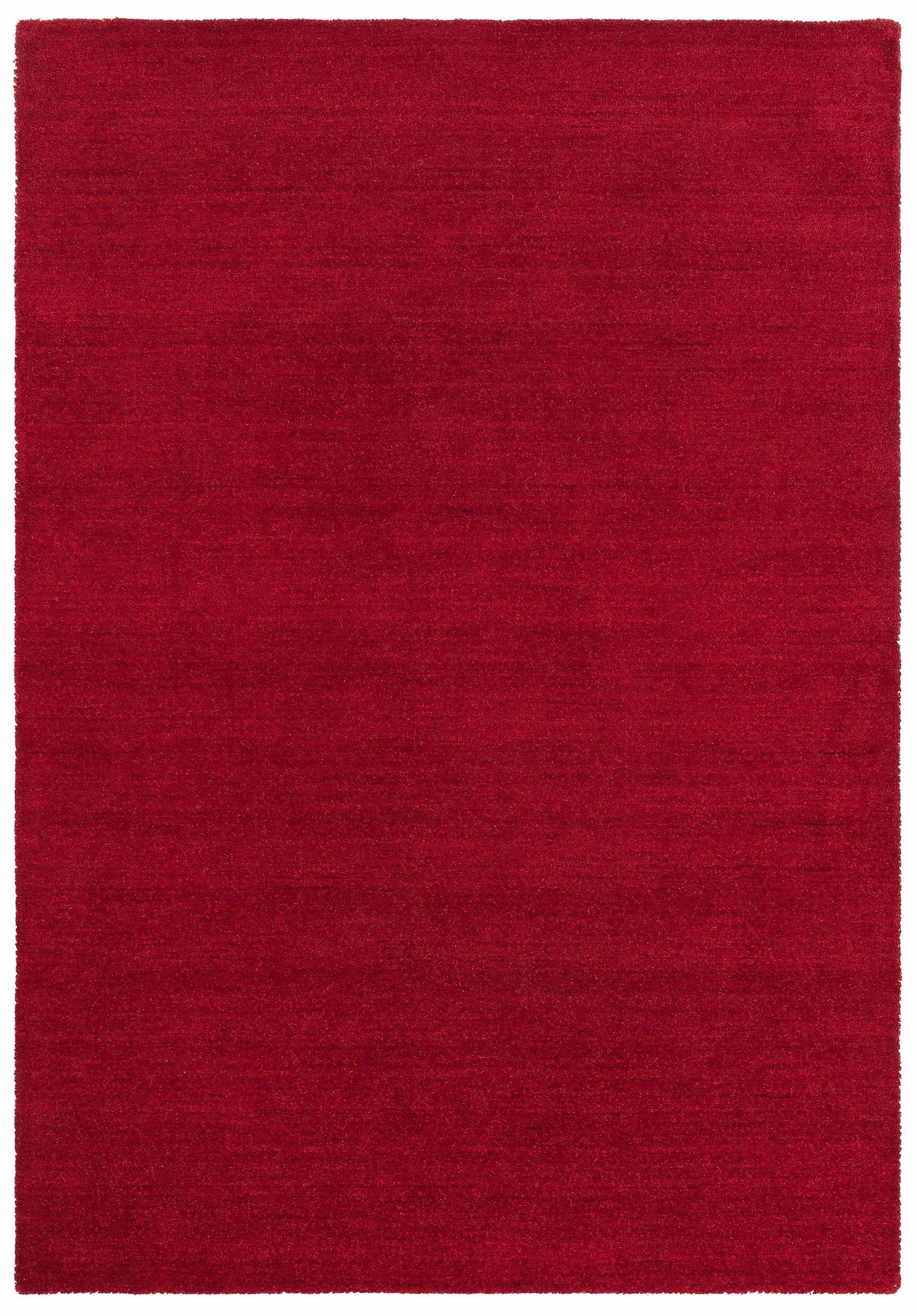 THEKO Wollteppich Gabbeh Uni, Handweb Teppich, meliert, reine Wolle, handgewebt, rechteckig, Höhe: 14 mm, Schlafzimmer, Wohnzimmer, Esszimmer, auch als Läufer oder rund