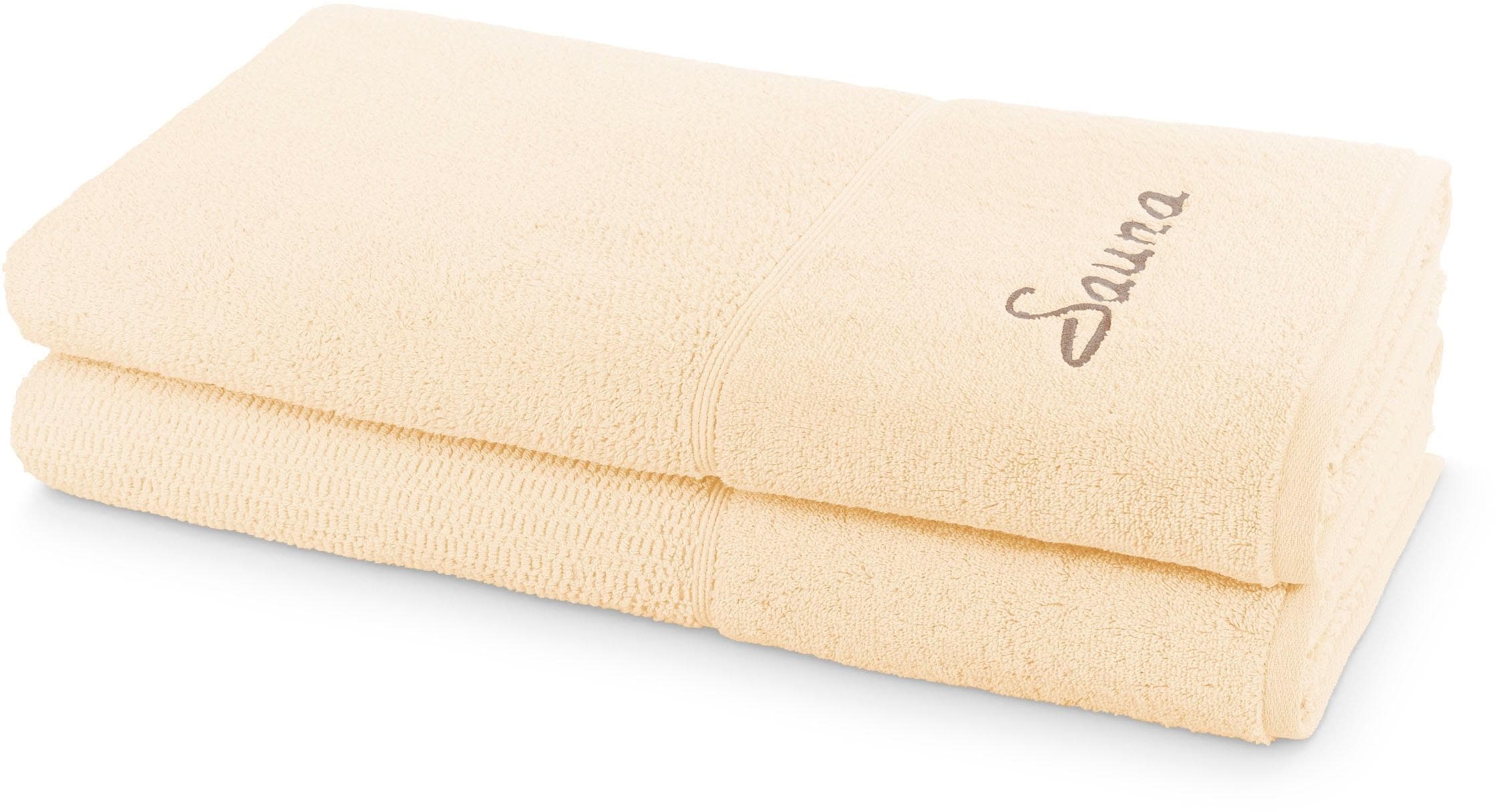 MÖVE FOR FROTTANA Saunatuch Ivory Walkfrottier 100% Baumwolle