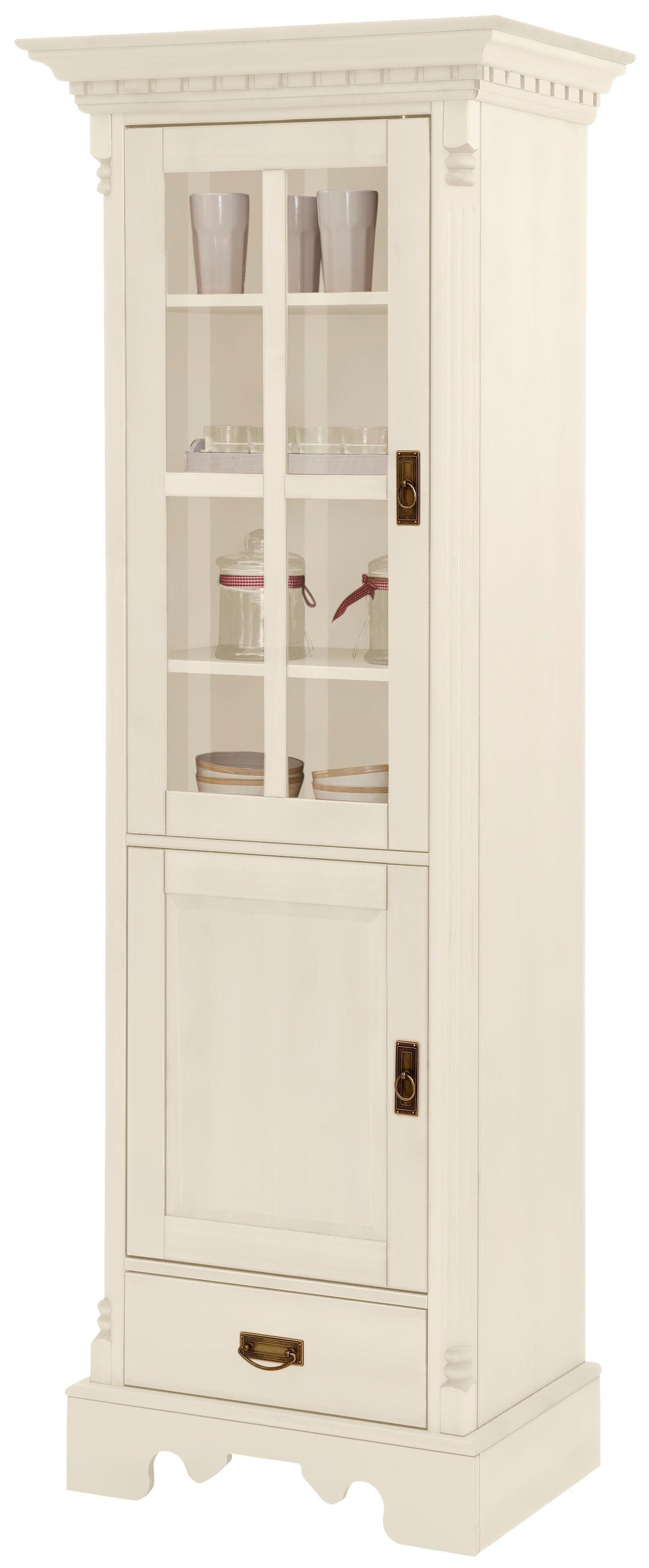 OTTO HOME Milan Vitrine Beige Massivholz Kiefer