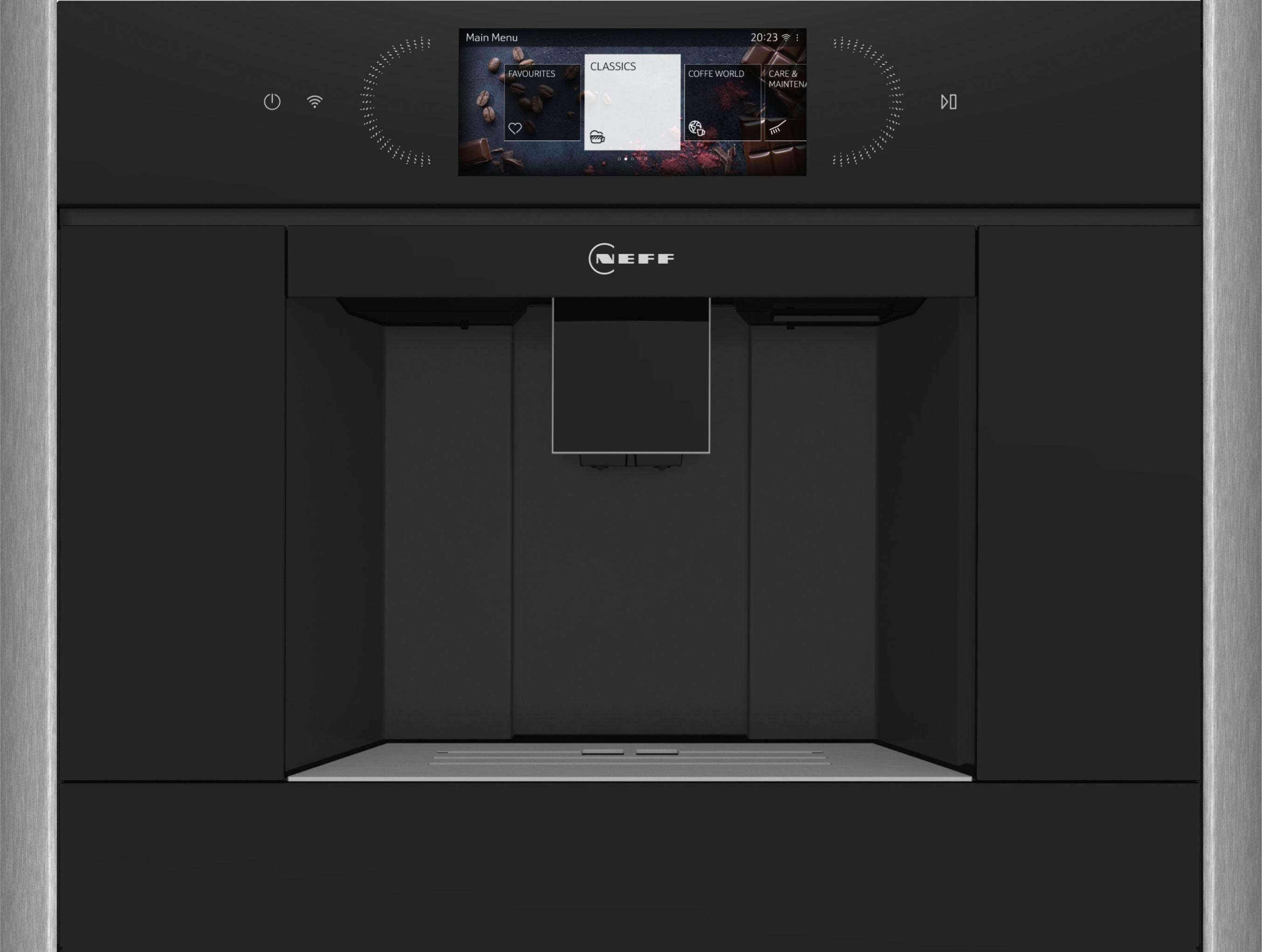 Neff CL4TT11N0 N90 Einbauvollautomat Schwarz/Edelstahl Home Connect
