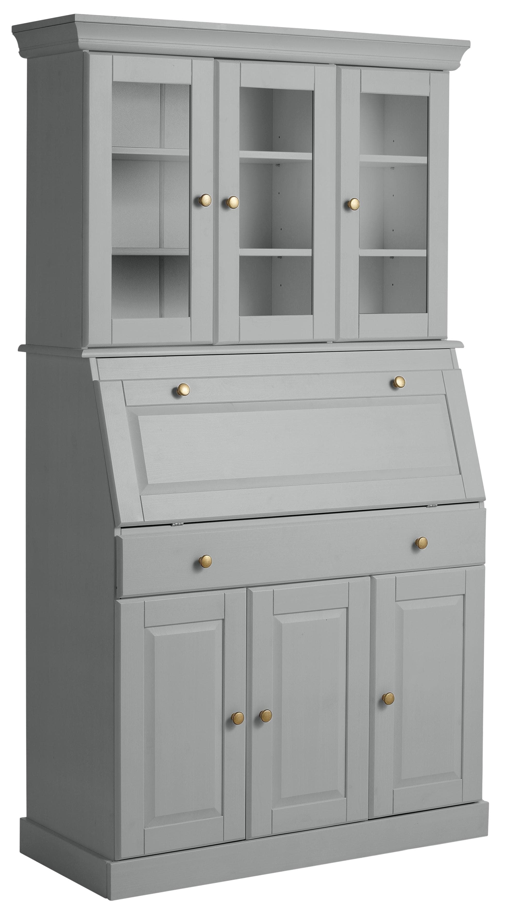 OTTO HOME Sekretär Rosi Landhausstil Grau Massivholz