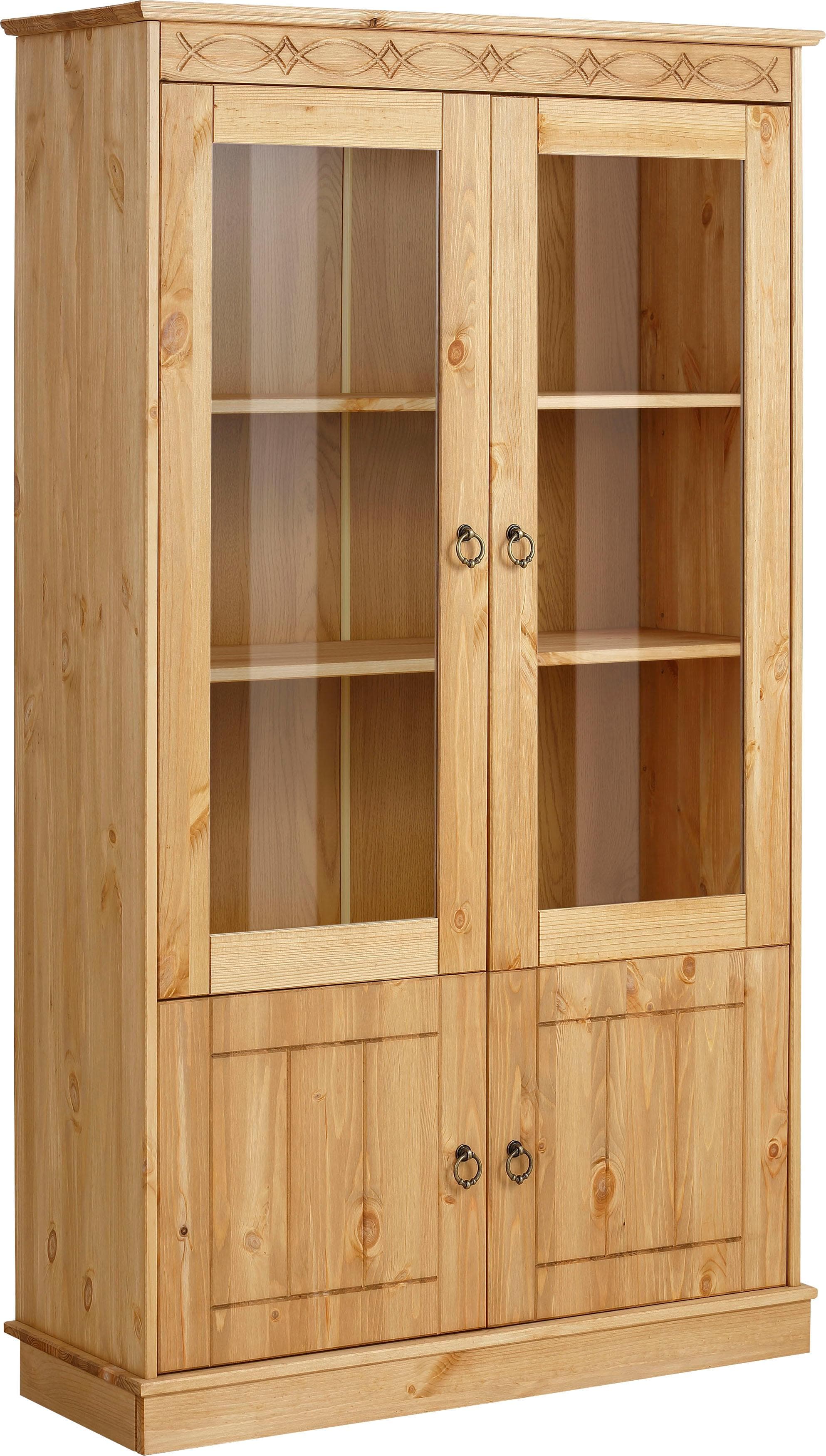 OTTO HOME Vitrine Indra Massivholz Kiefer Beige Natur