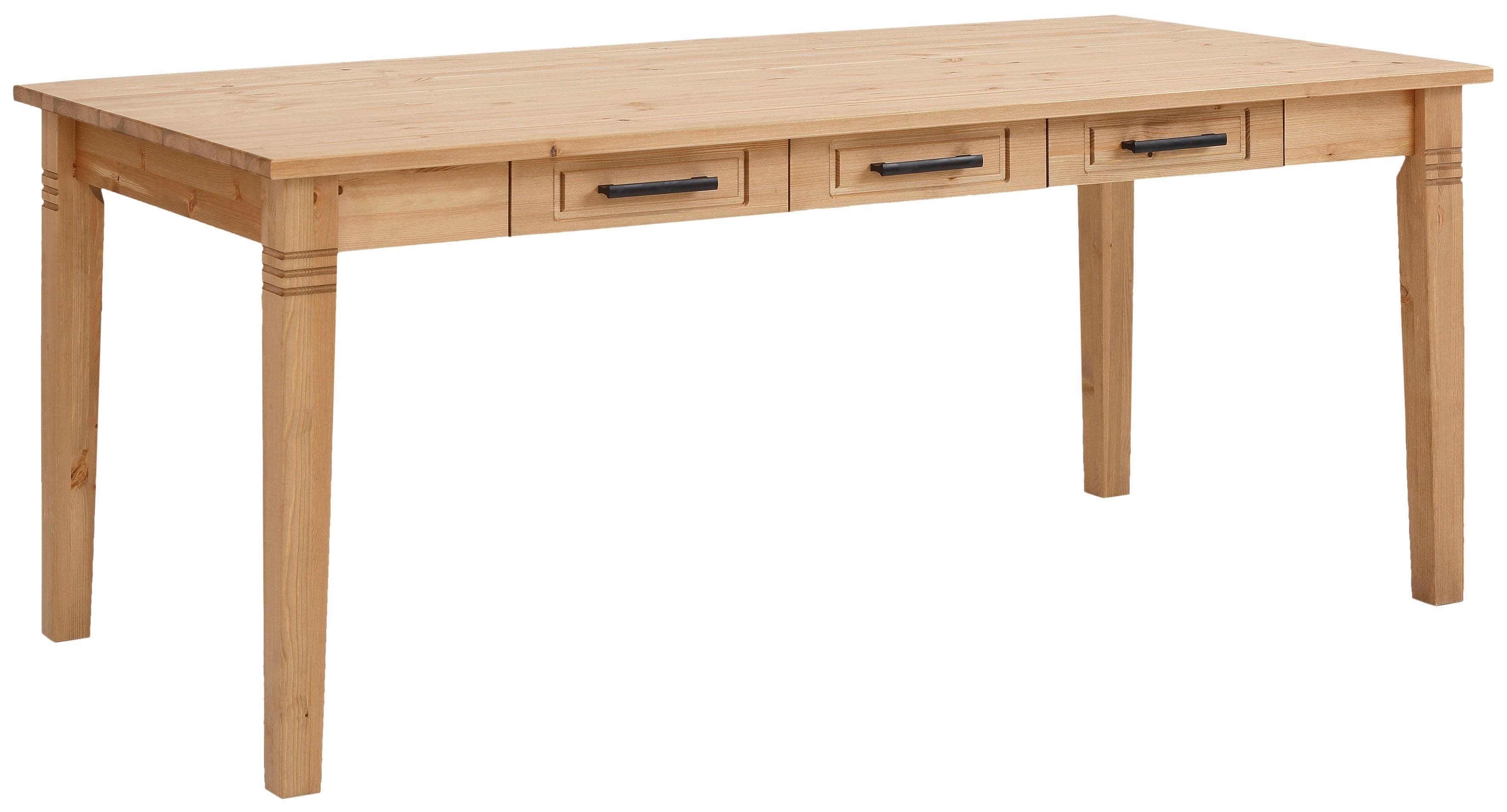 OTTO HOME Esstisch Anabel Massivkiefer mit Schubkästen