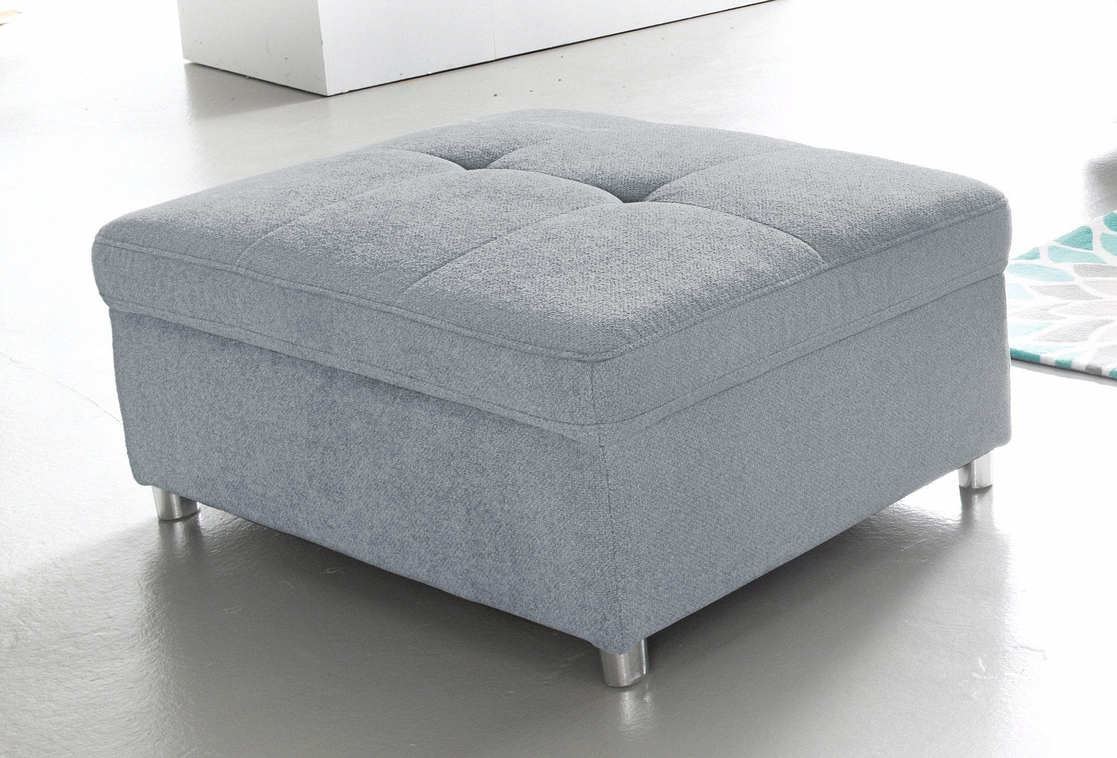 Home Affaire Polsterhocker Labene Grau Modern