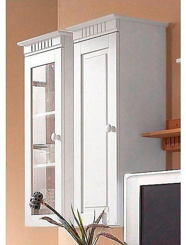 OTTO HOME Hängevitrine Cubrix Weiß Massivholz Kiefer