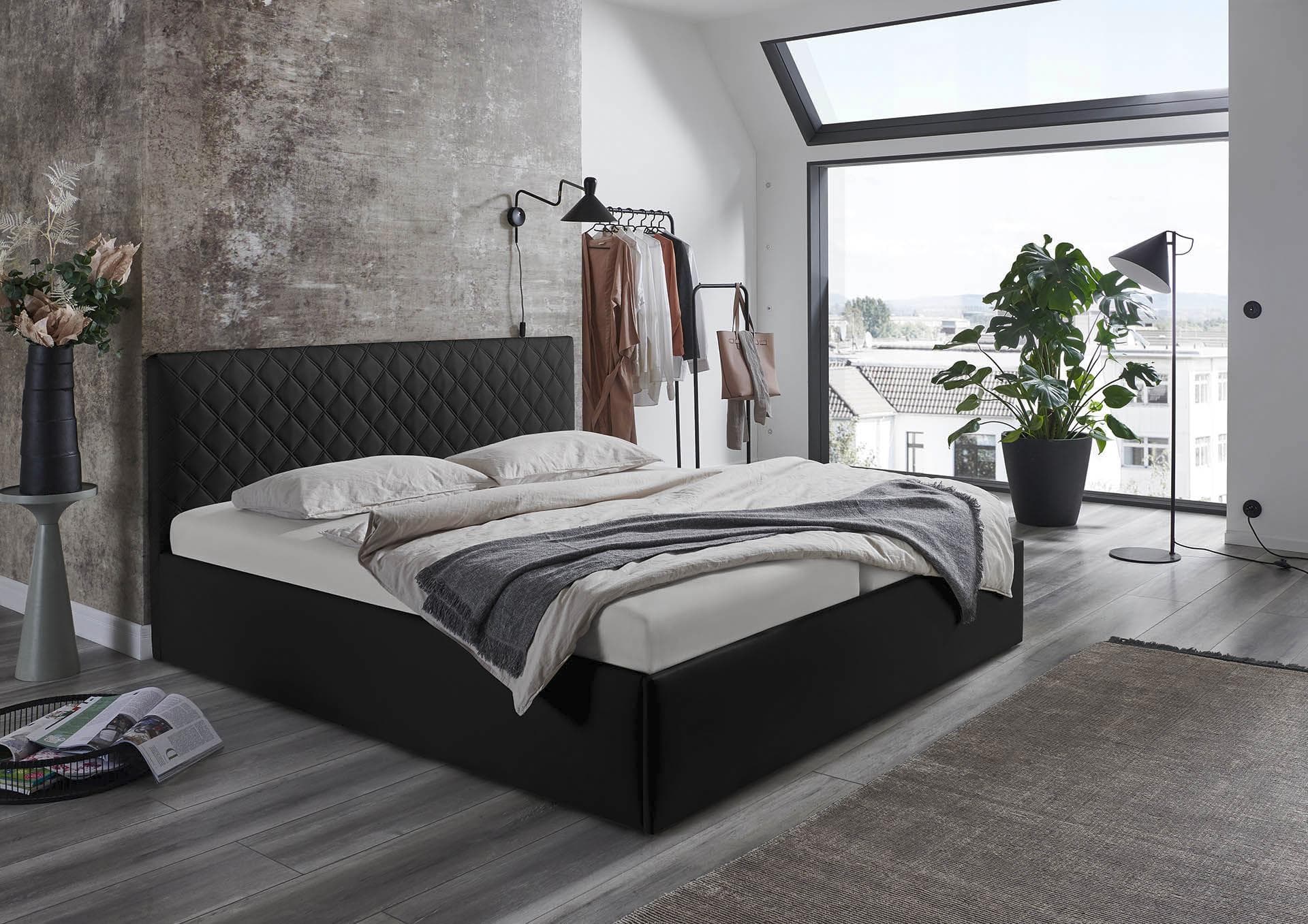 Polsterbett mit Bettkasten Option | Härtegrade H2-H4 wählbar