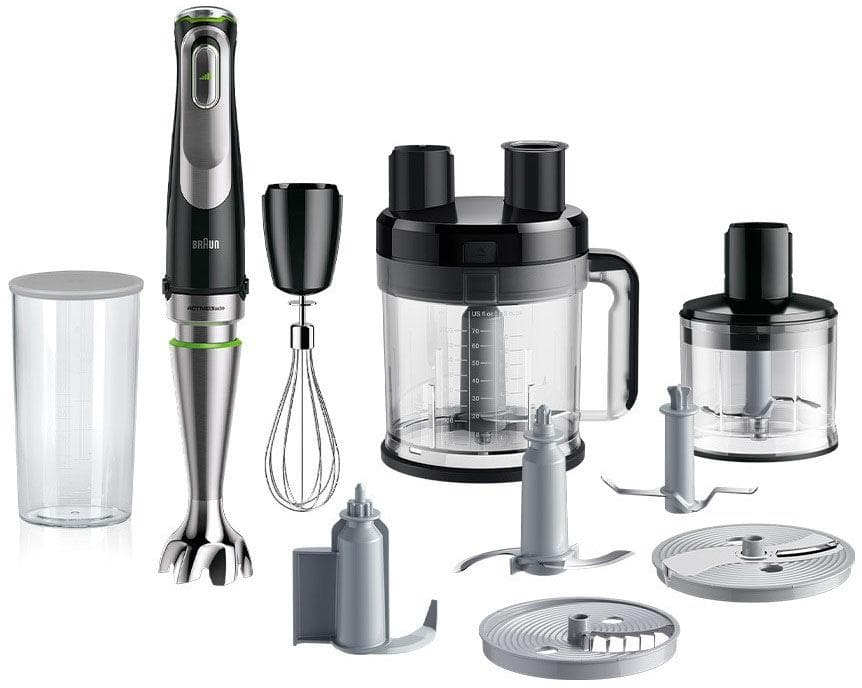 BRAUN Stabmixer MultiQuick 9 MQ 9195XL 1200W Silber/Schwarz