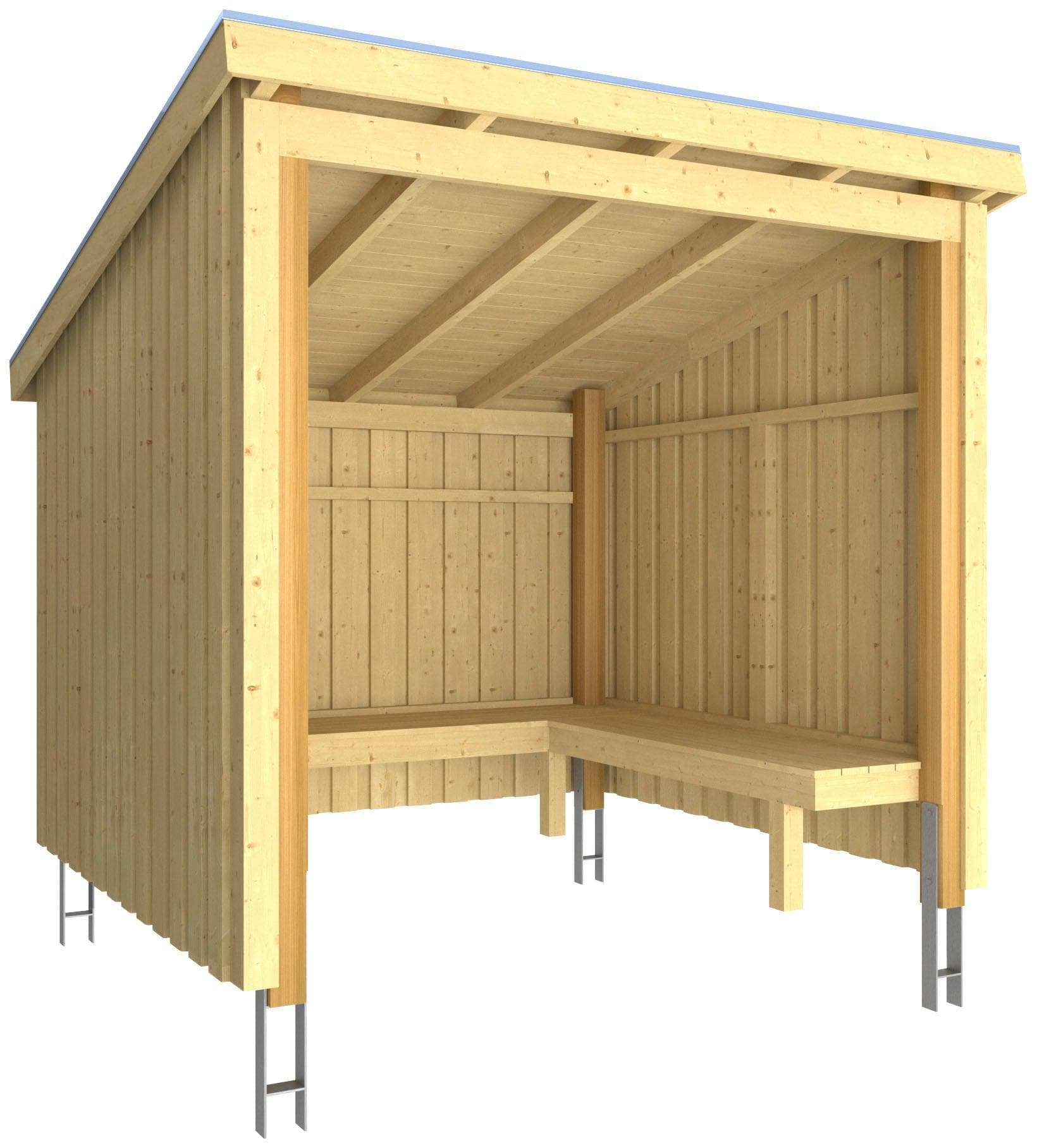 Gartenhaus Nordic Stil aus Holzwerkstoff