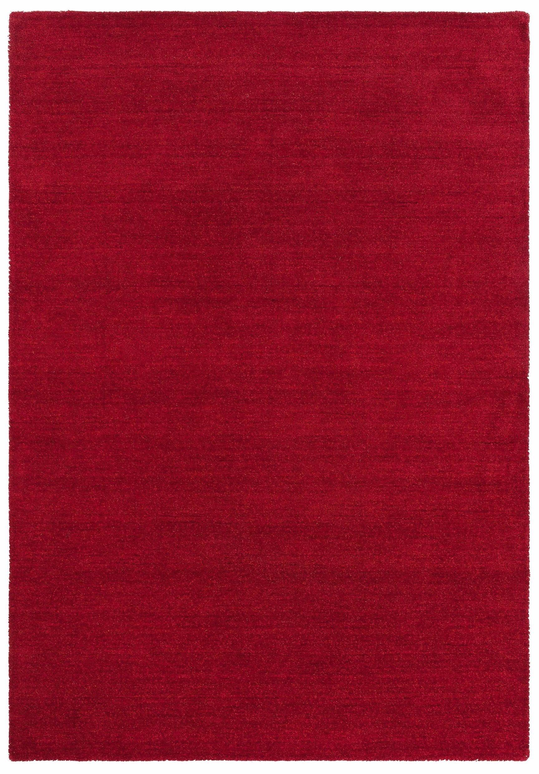 Handgefertigter Gabbeh-Teppich in Bordeaux-Rot