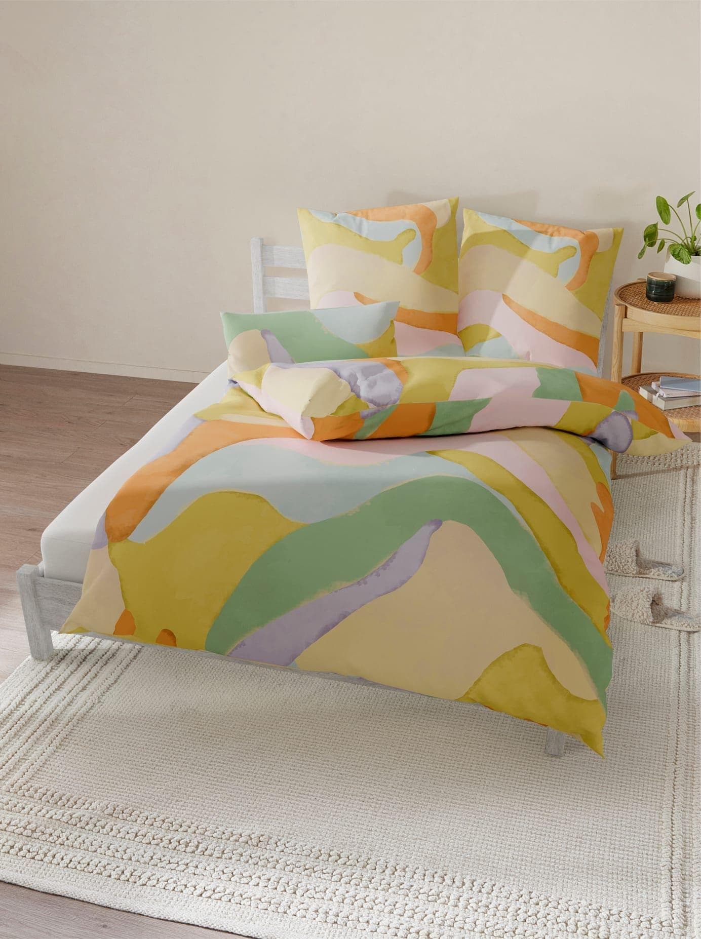 Bettwäsche HEINE HOME Vanille Limone Renforcé