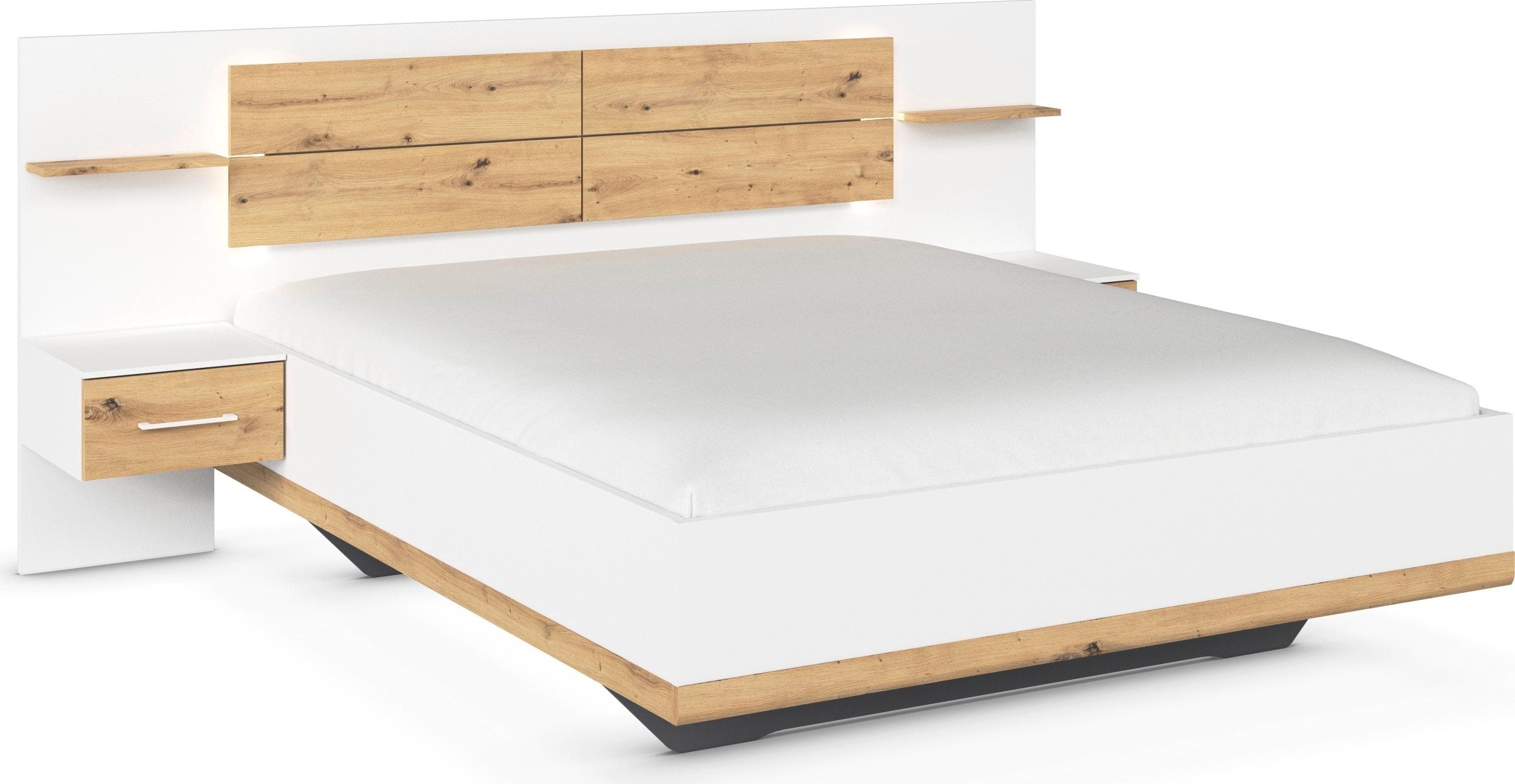 Rauch Bettanlage Boston-Extra Doppelbett mit Nachttischen