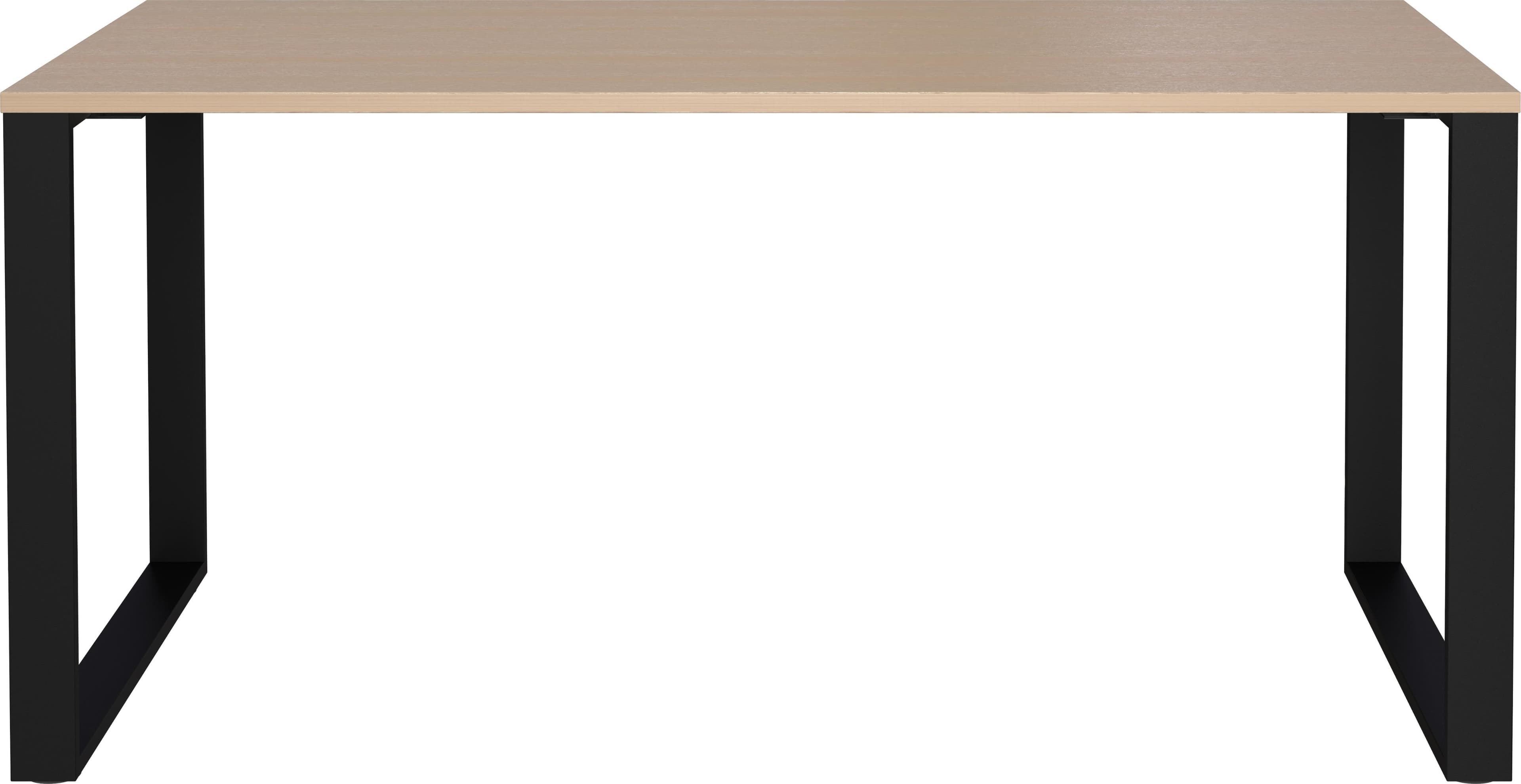 Schreibtisch GERMANIA GW-Oviedo Lindberg-Eiche Nachbildung Schwarz