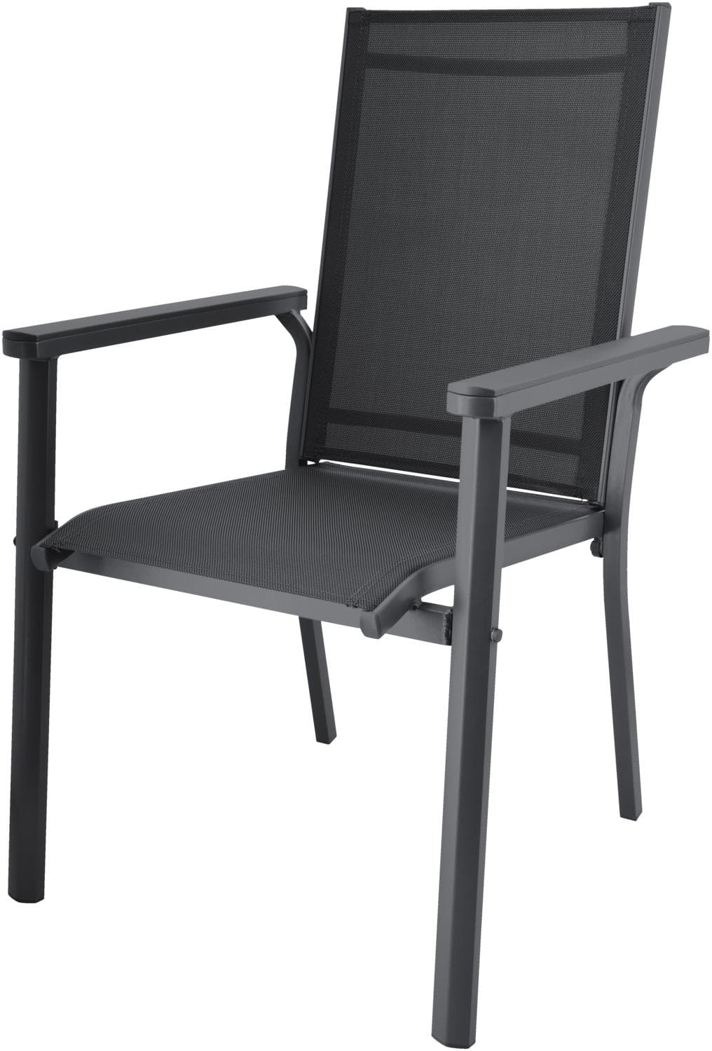 Livarno Alu-Stapelsessel Houston Anthrazit Platzsparend Stapelbar