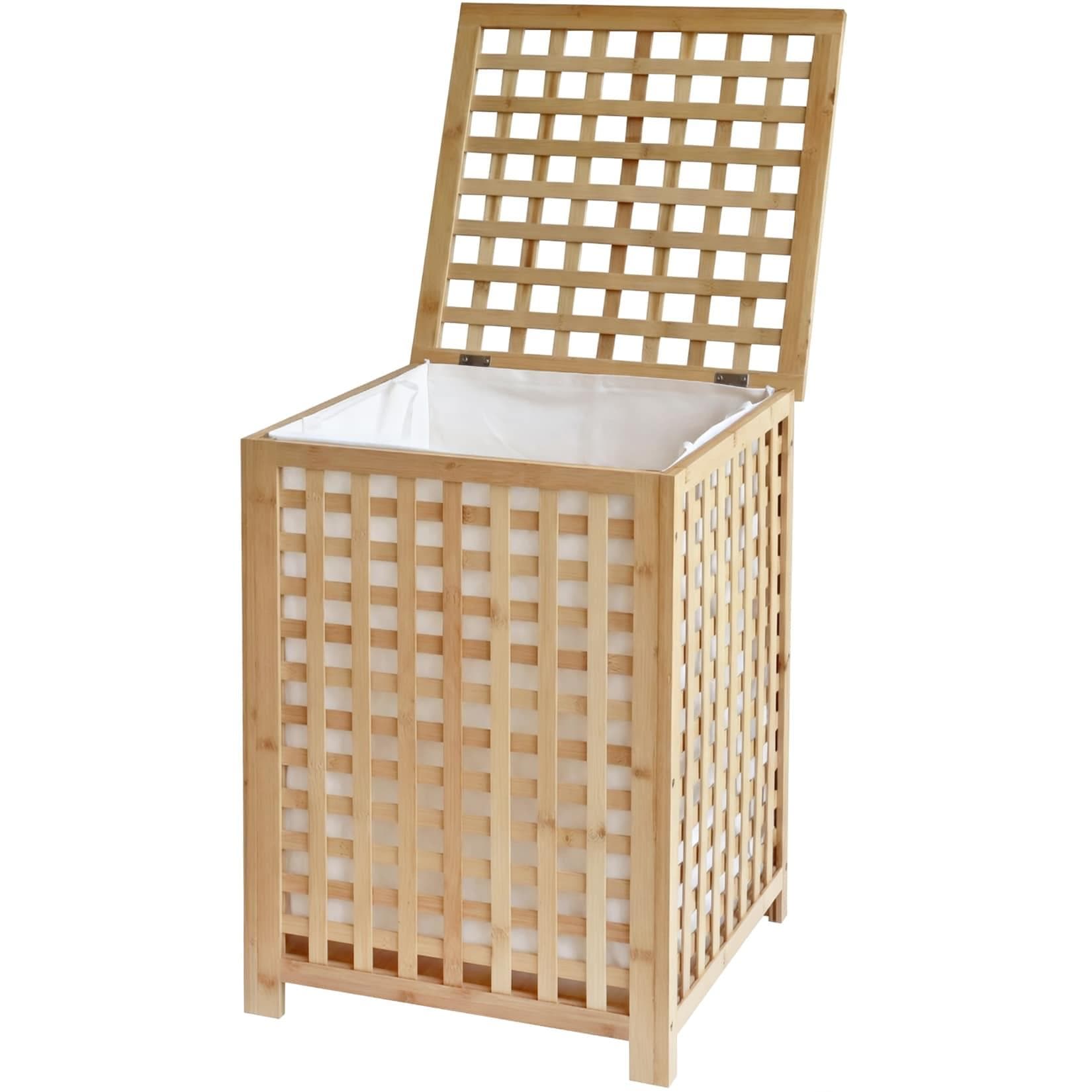 CLP Wäschebox Lenca 90L Bambusrahmen