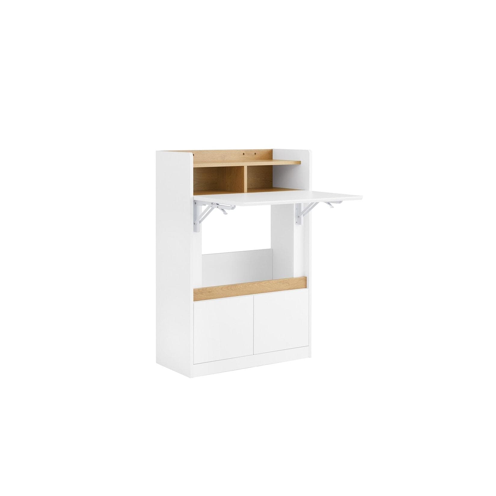 SoBuy Klappbarer Schreibtisch Weiß Holzwerkstoff