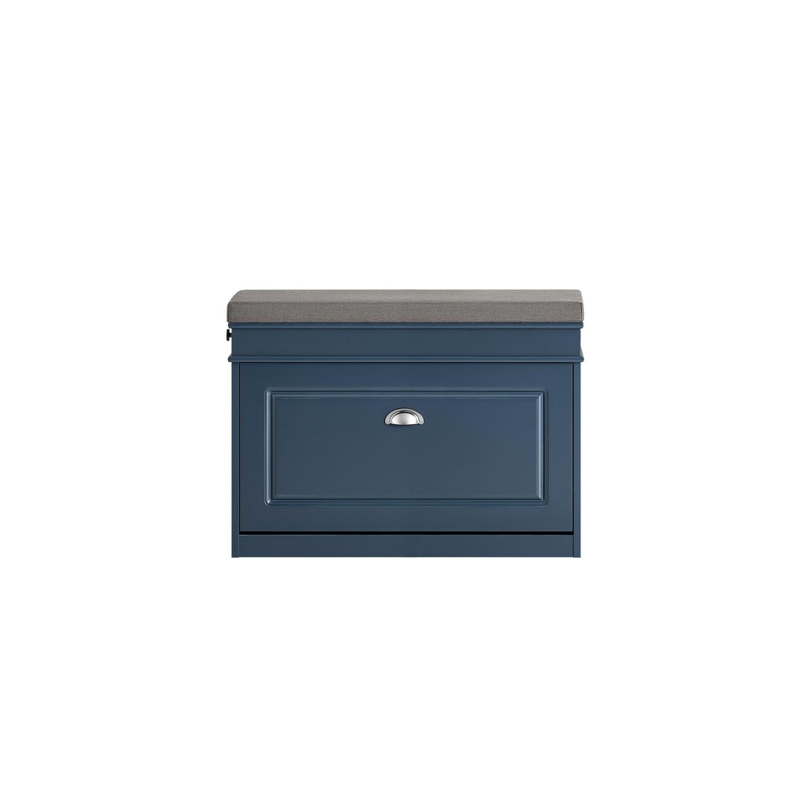 SoBuy Schuhbank Blau Funktional